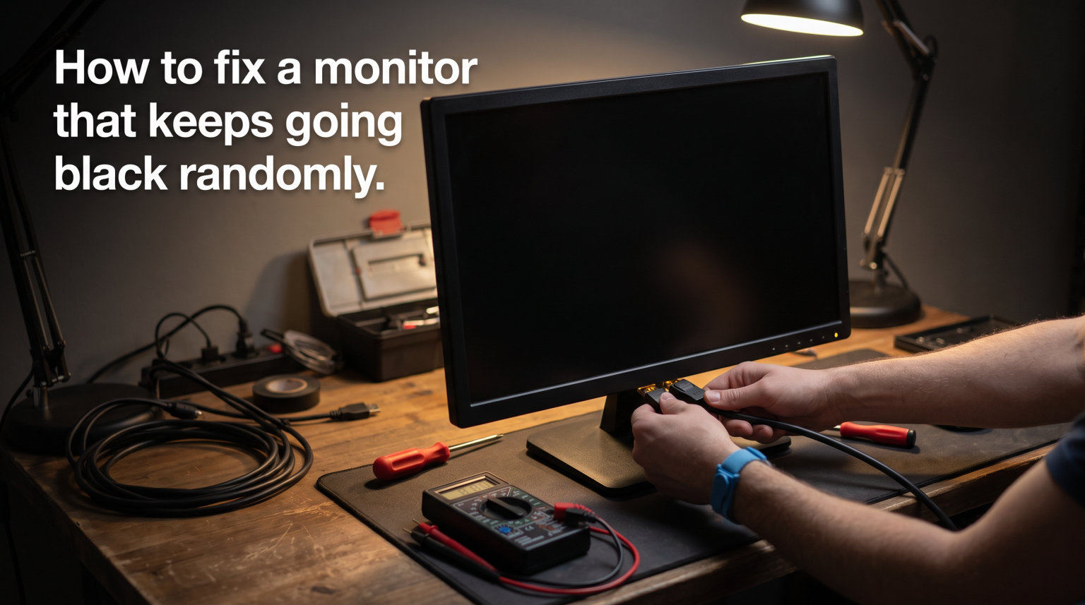 How to fix a monitor that keeps going black randomly