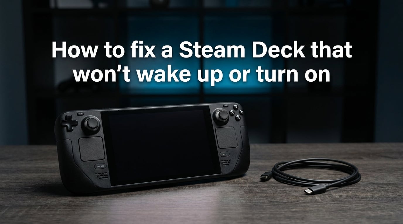 How to fix a Steam Deck that won't wake up or turn on