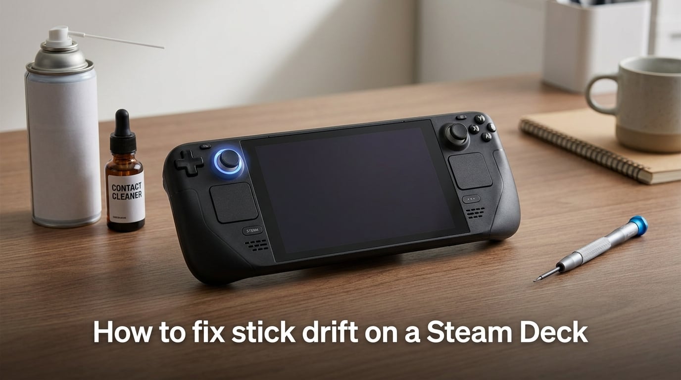 How to fix stick drift on a Steam Deck
