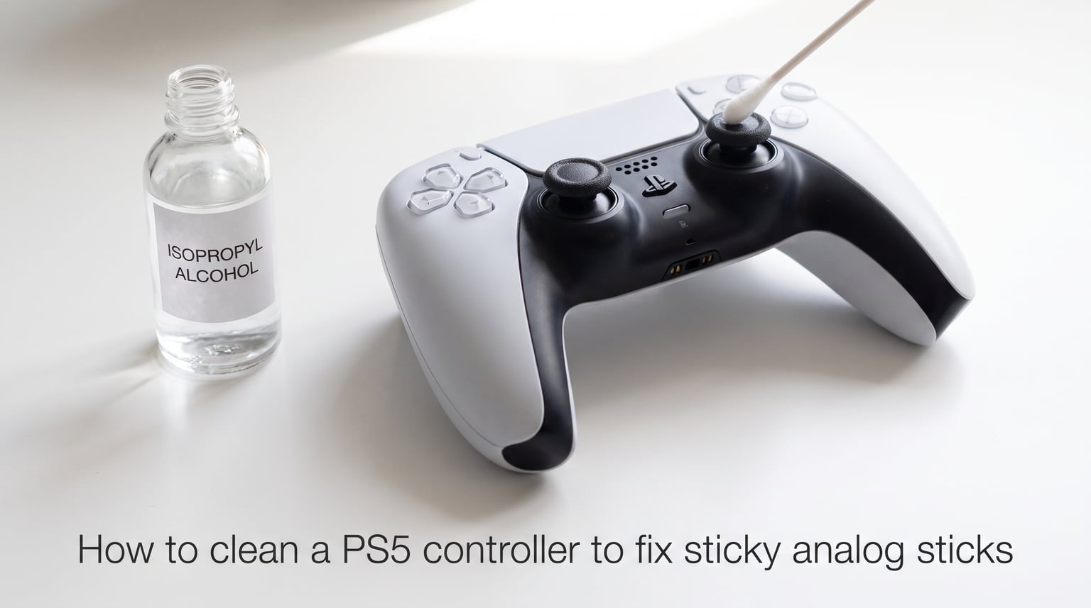 How to clean a PS5 controller to fix sticky analog sticks