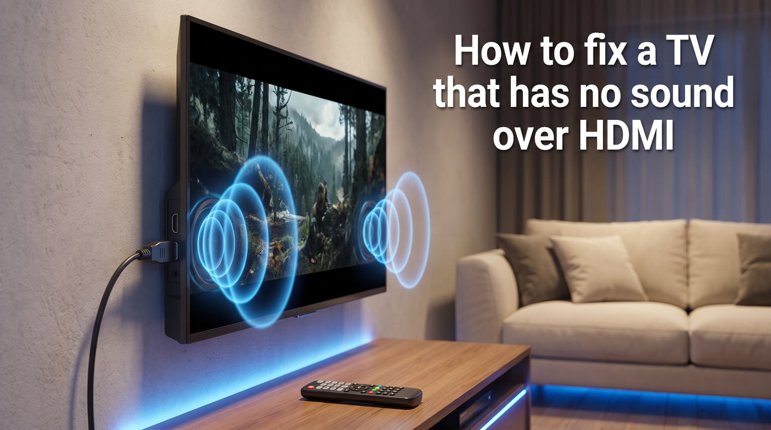 How to fix a TV that has no sound over HDMI