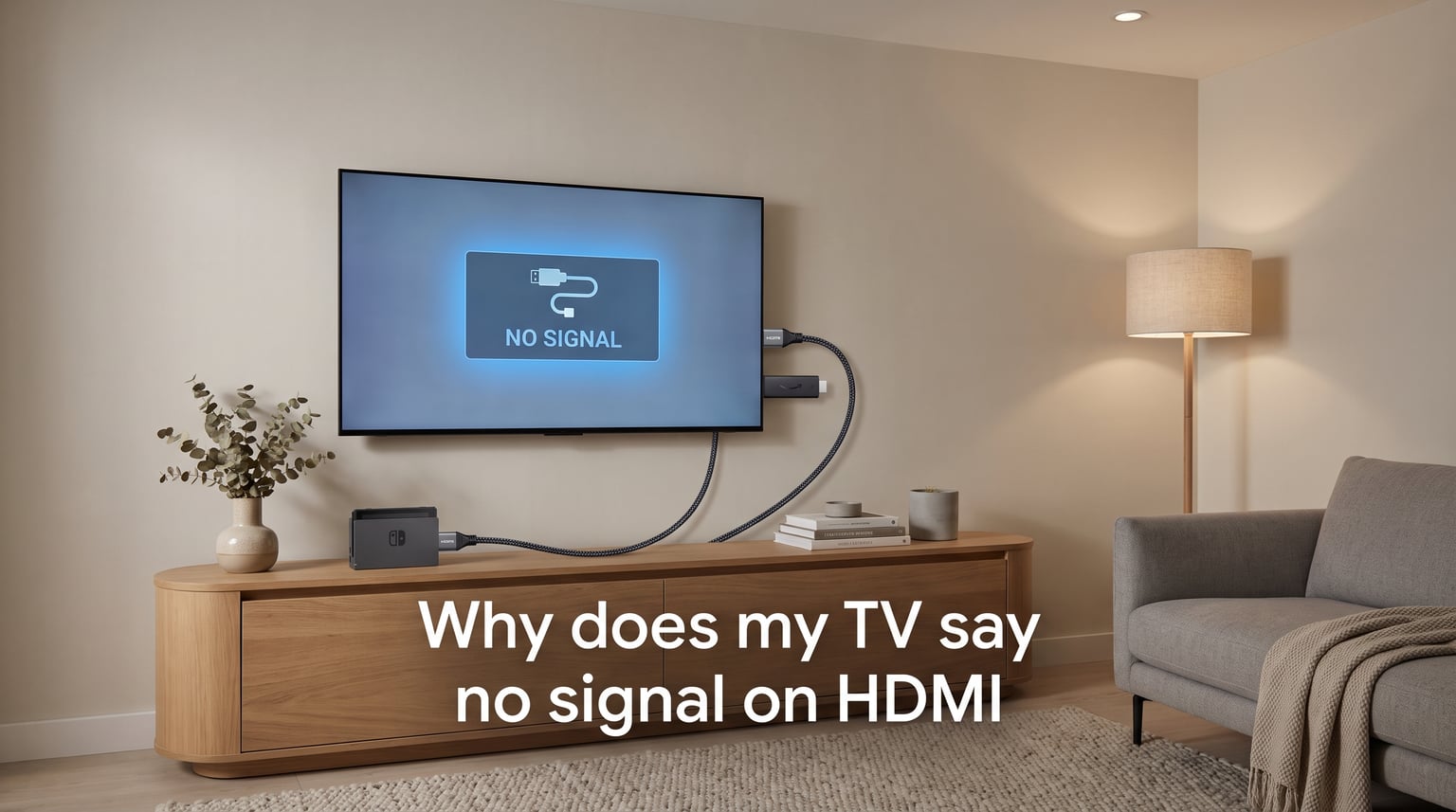 Why does my TV say no signal on HDMI