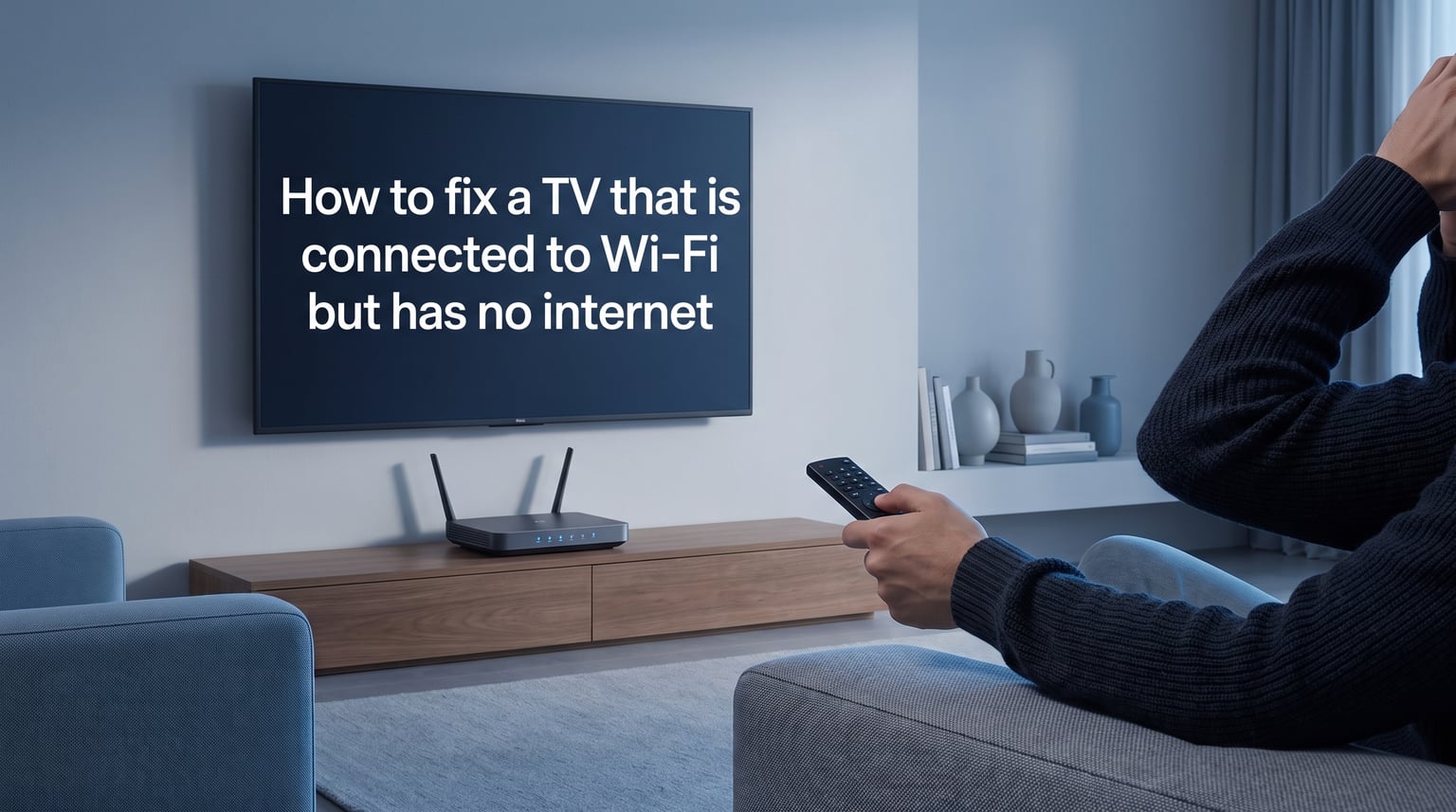 How to fix a TV that is connected to Wi-Fi but has no internet