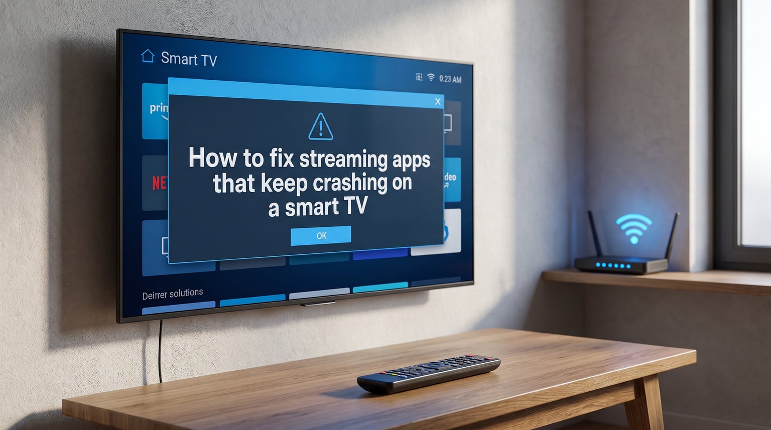 How to fix streaming apps that keep crashing on a smart TV