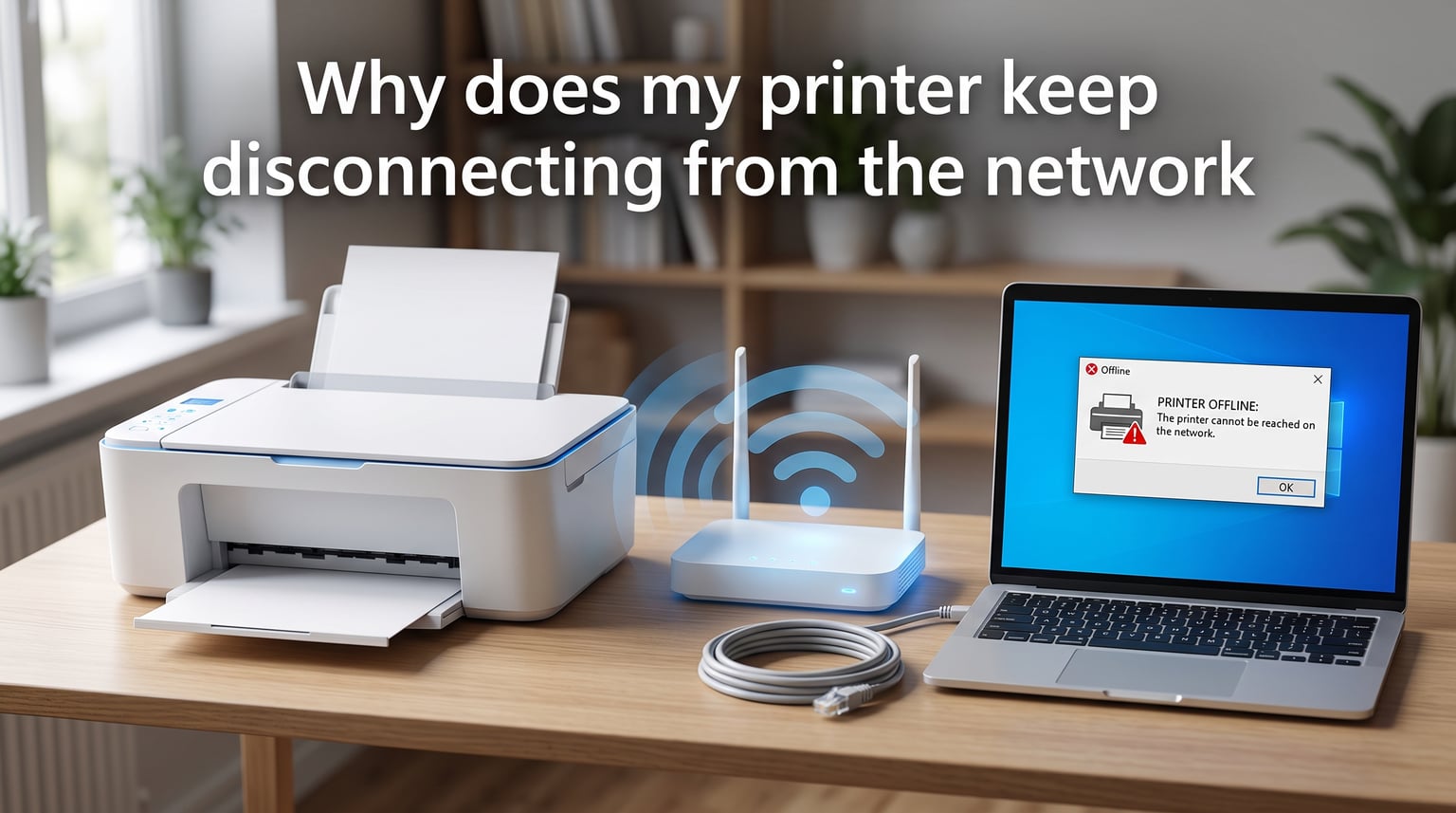 Why does my printer keep disconnecting from the network