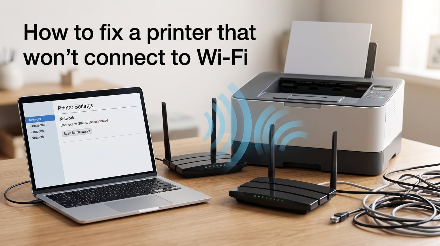 How to fix a printer that won't connect to Wi-Fi