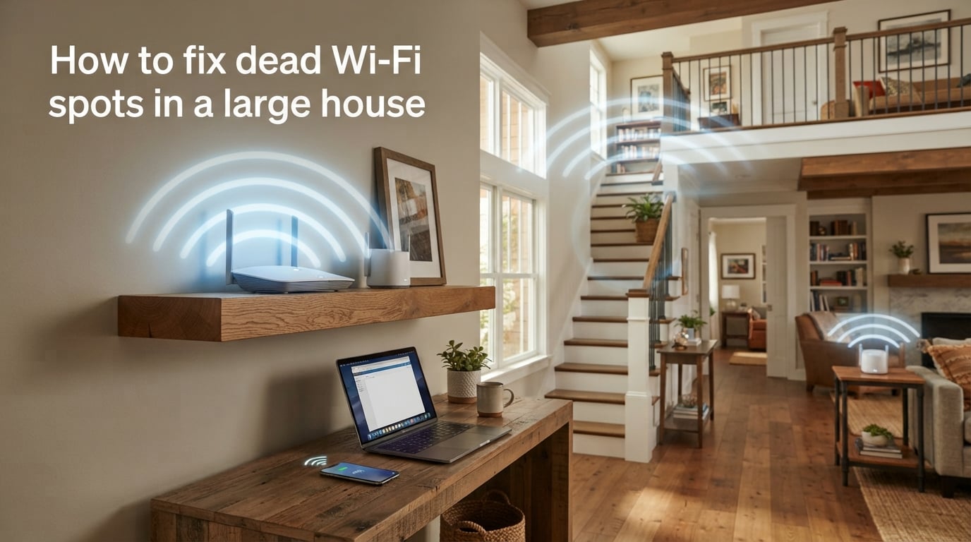 How to fix dead Wi-Fi spots in a large house