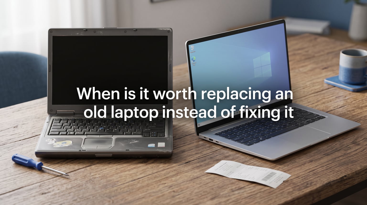 When is it worth replacing an old laptop instead of fixing it