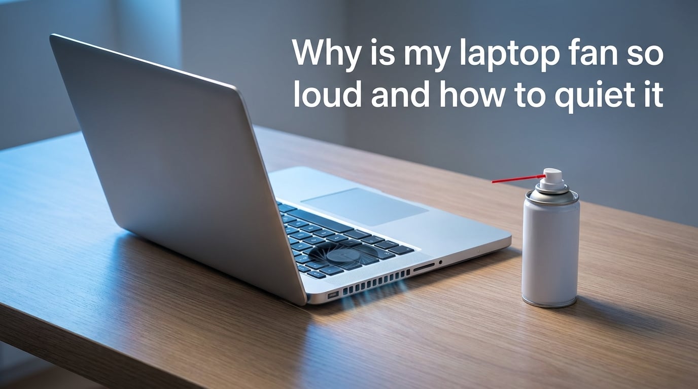 Why is my laptop fan so loud and how to quiet it