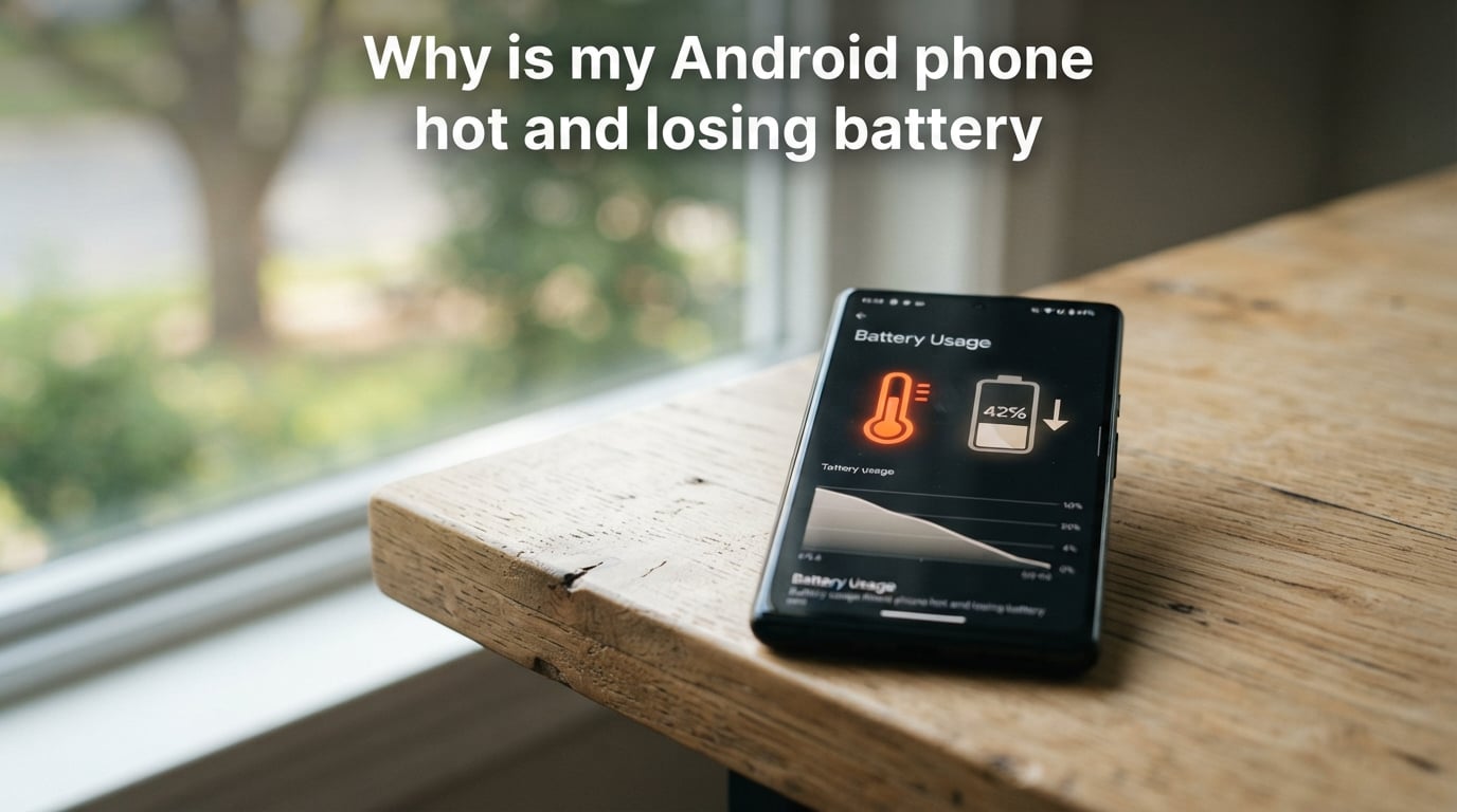 Why is my Android phone hot and losing battery