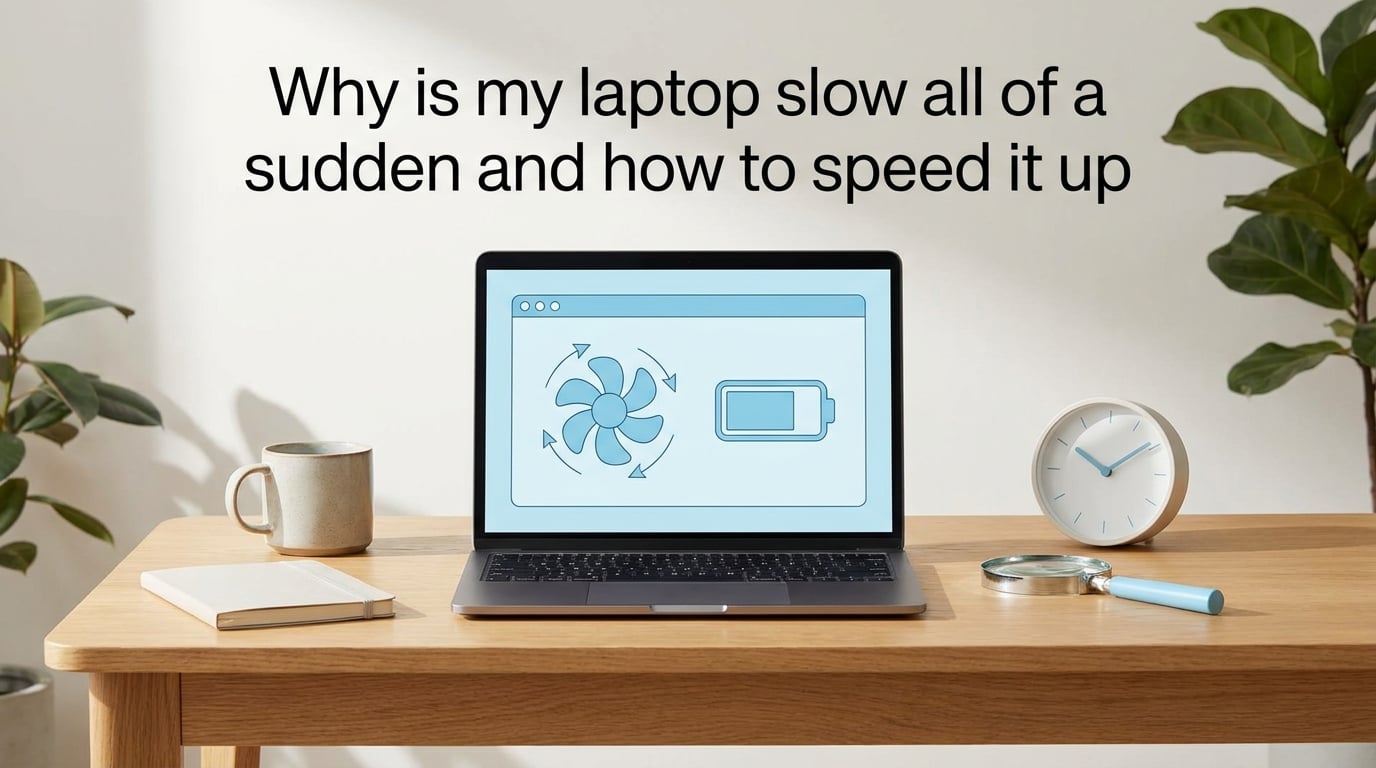 Why is my laptop slow all of a sudden and how to speed it up