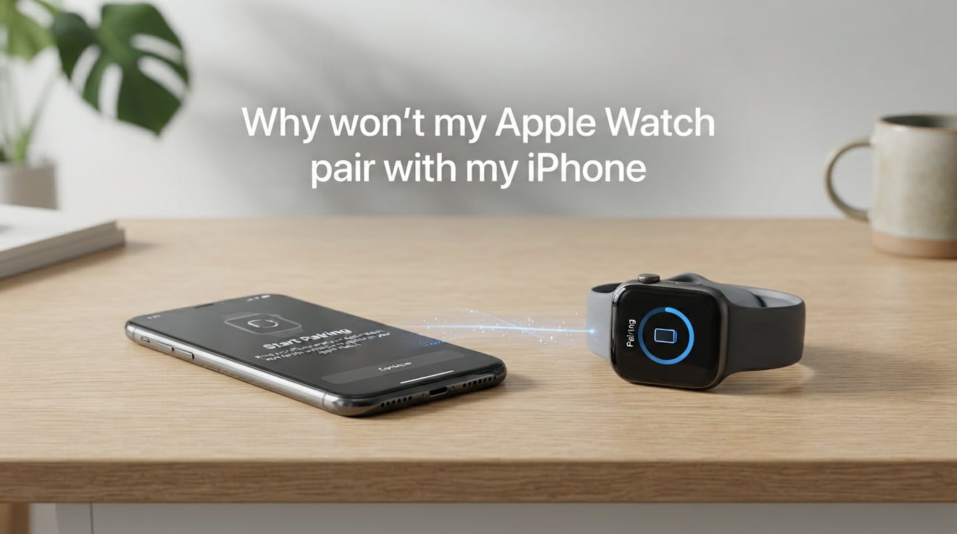 Why won't my Apple Watch pair with my iPhone