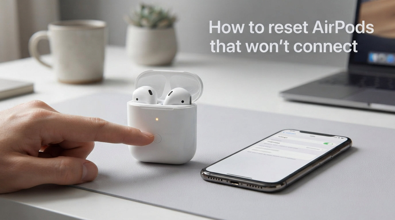 How to reset AirPods that won't connect