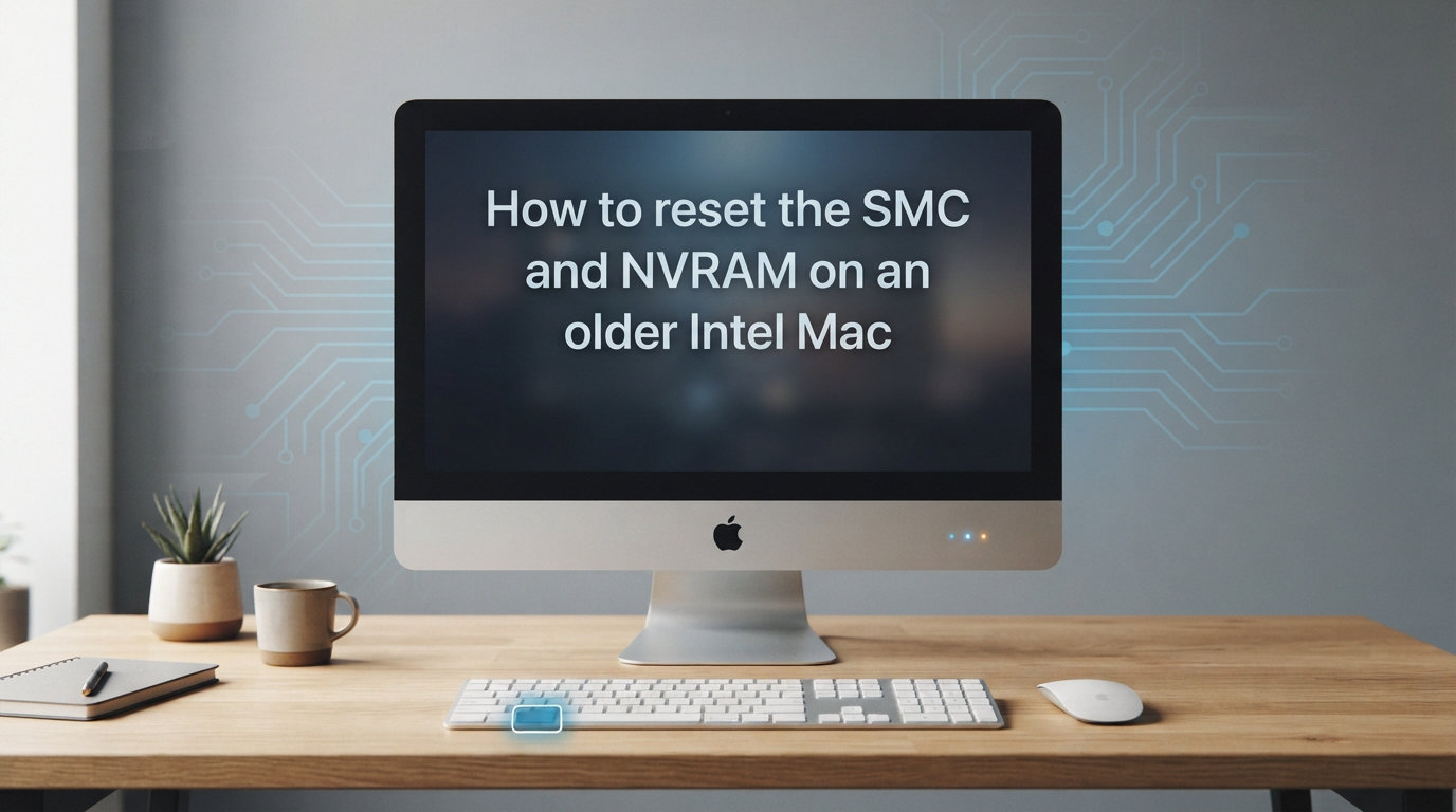 How to reset the SMC and NVRAM on an older Intel Mac