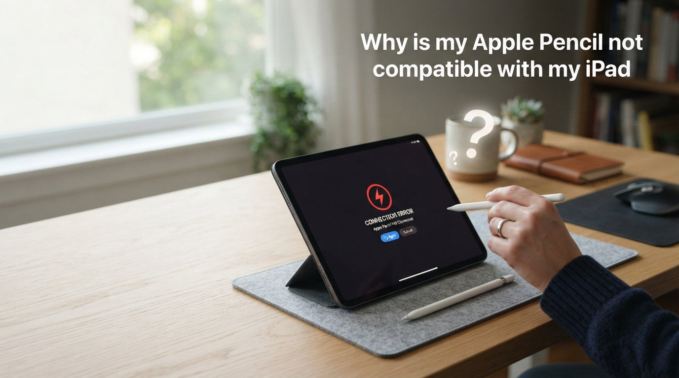 Why is my Apple Pencil not compatible with my iPad