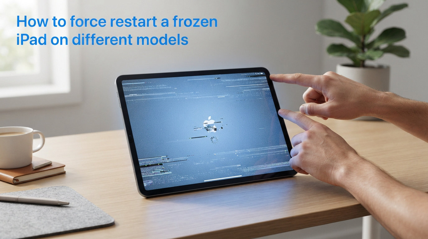 How to force restart a frozen iPad on different models