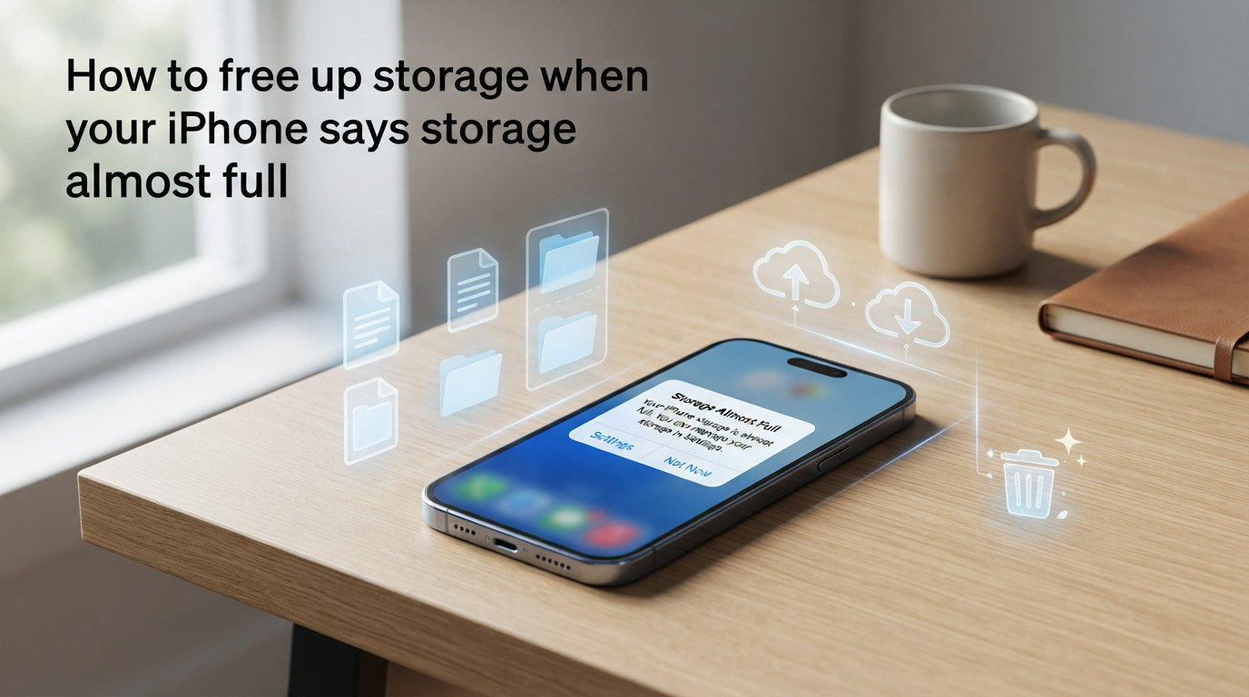 How to free up storage when your iPhone says storage almost full