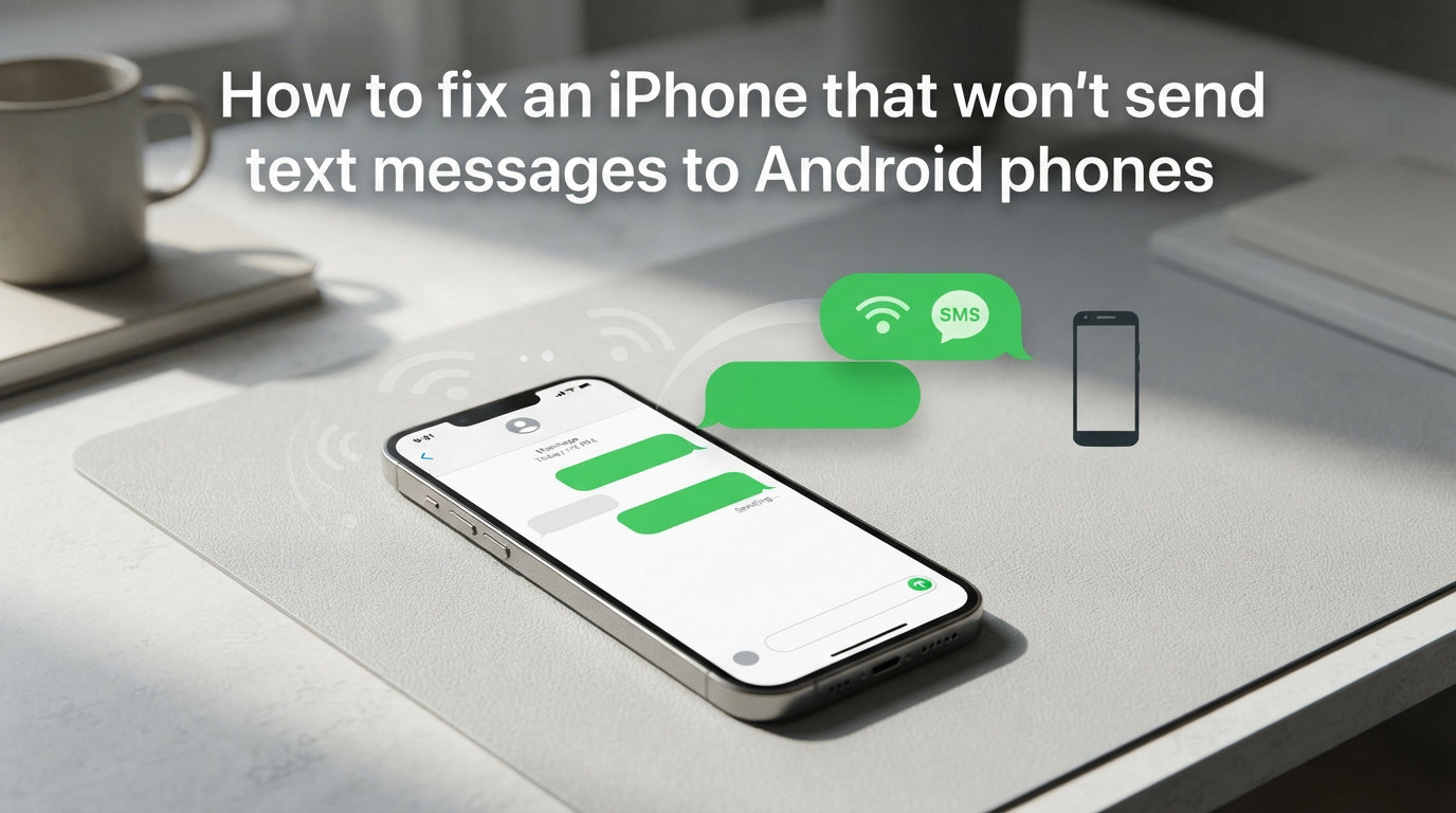 How to fix an iPhone that won't send text messages to Android phones