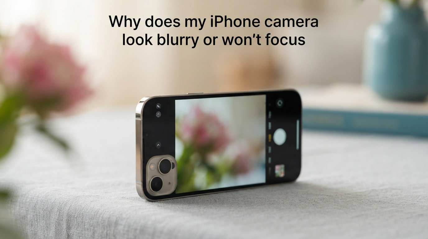 Why does my iPhone camera look blurry or won't focus