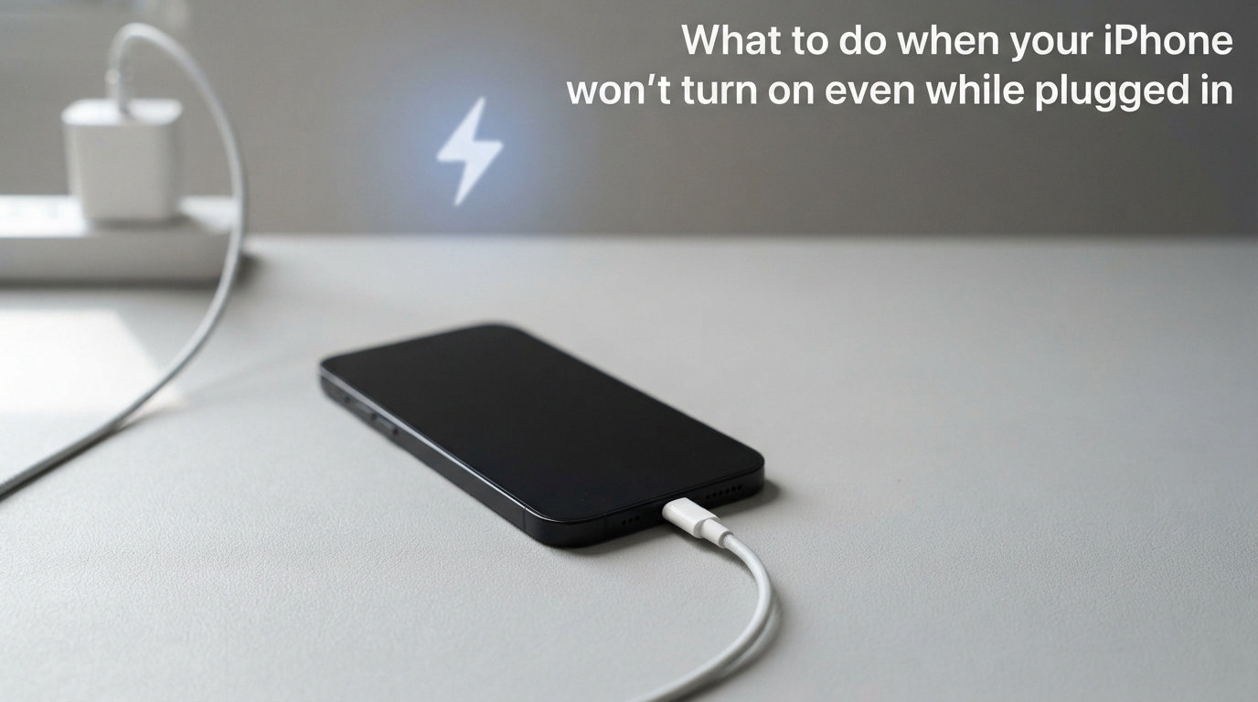 What to do when your iPhone won't turn on even while plugged in