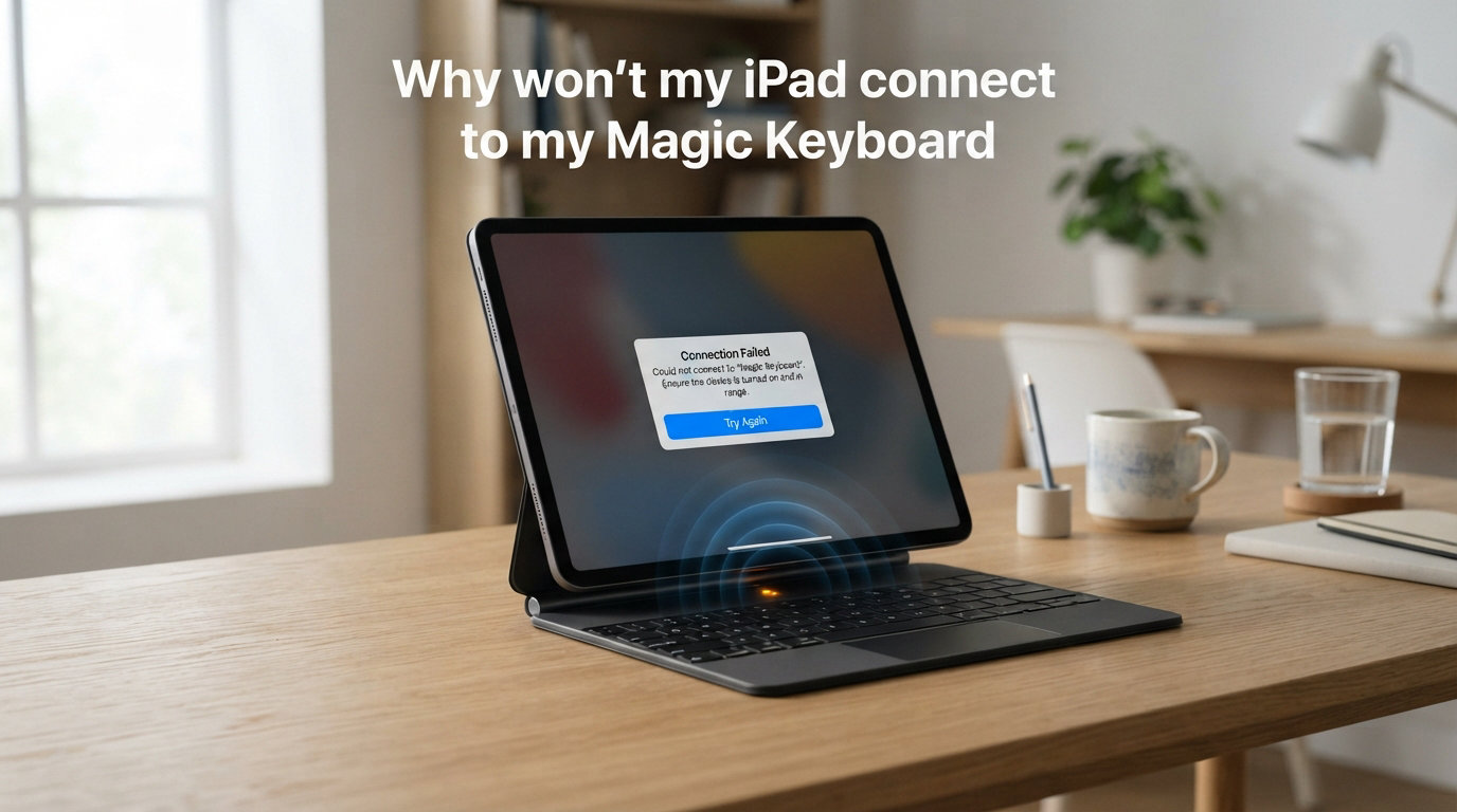 Why won't my iPad connect to my Magic Keyboard