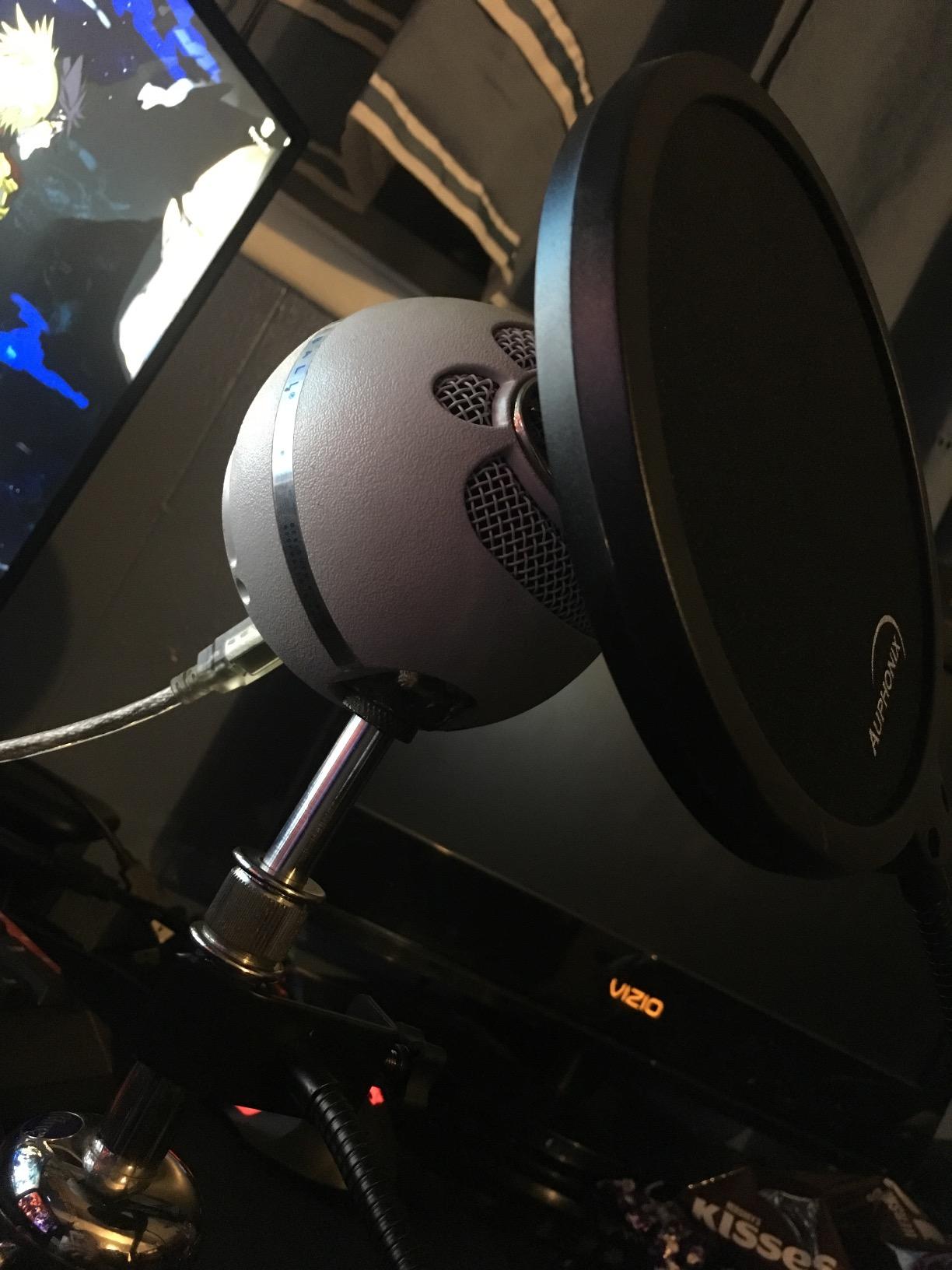 Pop Filter for Mic - 6-inch Diameter, Dual Layered Microphone Pop Screen for Studio Recording, Podcasts and Streaming - MPF-1 customer photo 1