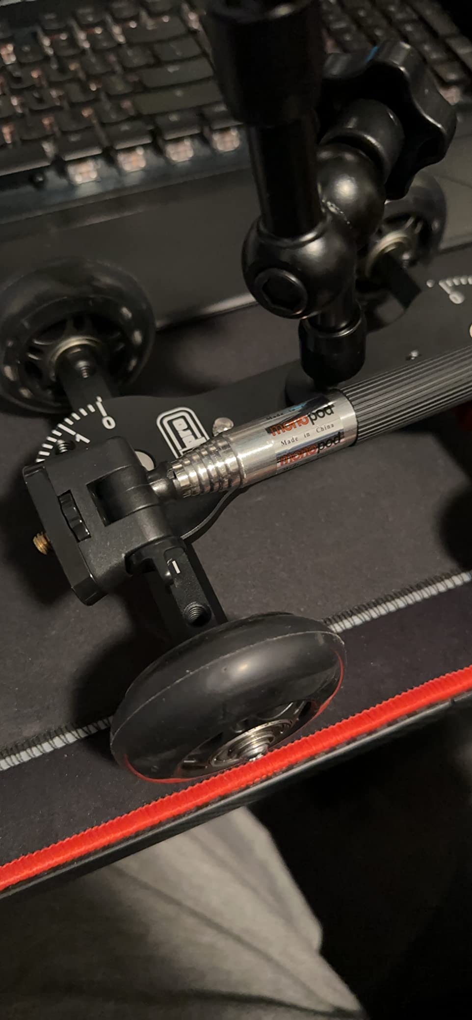 Vidpro SK-22 Professional Skater Dolly - Rolling Slider for DLSR Cameras & Camcorders Ideal for Low-Level Shooting & Panning 25 Lbs Capacity Smooth Rubber Wheels 7 Mounting Points & Extendable Handle customer photo 1