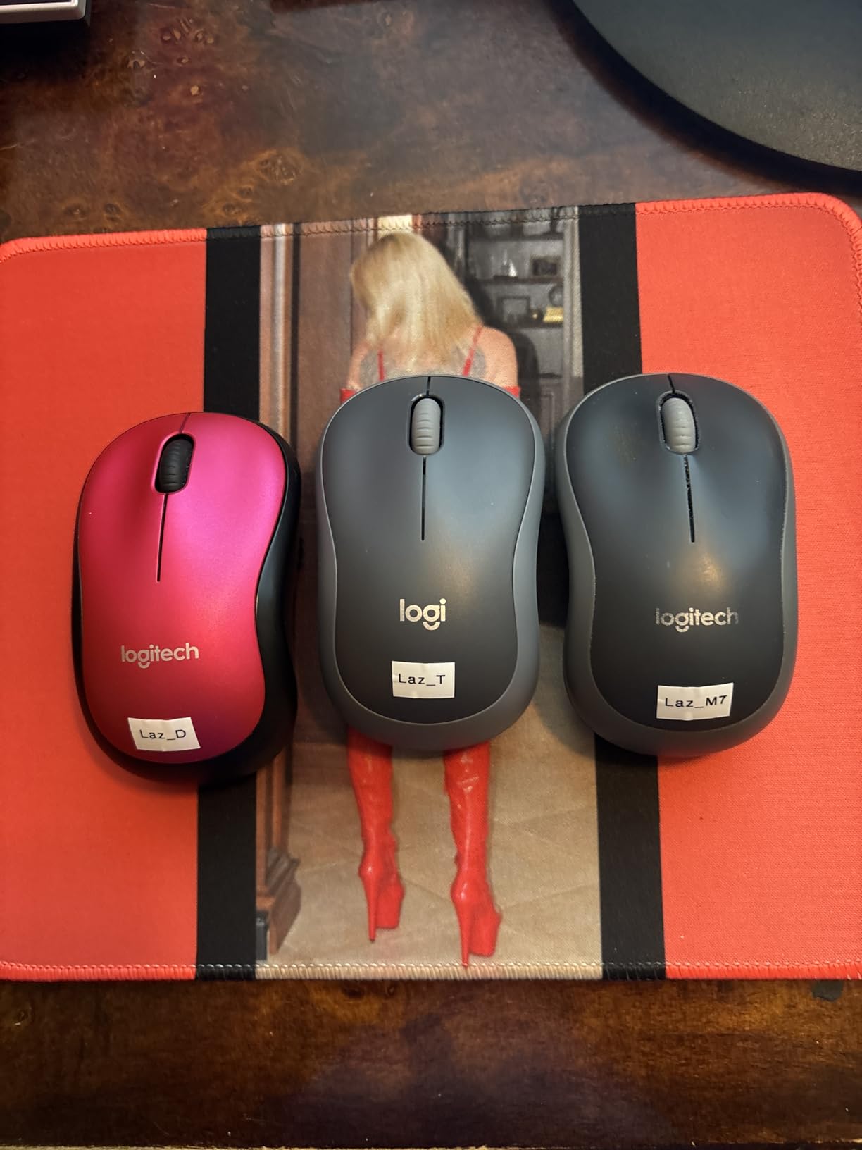 Logitech M185 Compact Ambidextrous Wireless Mouse with Rubber Grips - Blue customer photo 1