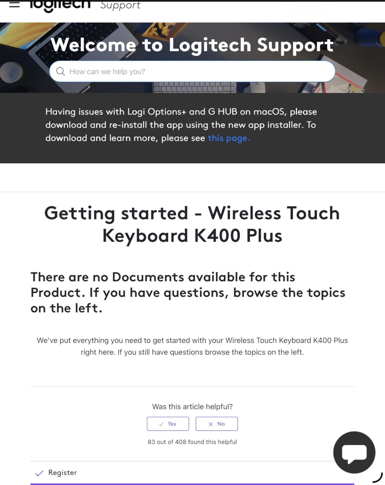 Logitech K400 Plus Wireless Touch TV Keyboard for PC-Connected TV - Black | Easy media control, built-in touchpad, HTPC for PC-connected TV, compatible with Windows, Android, Chrome OS, Laptop, Tablet customer photo 1