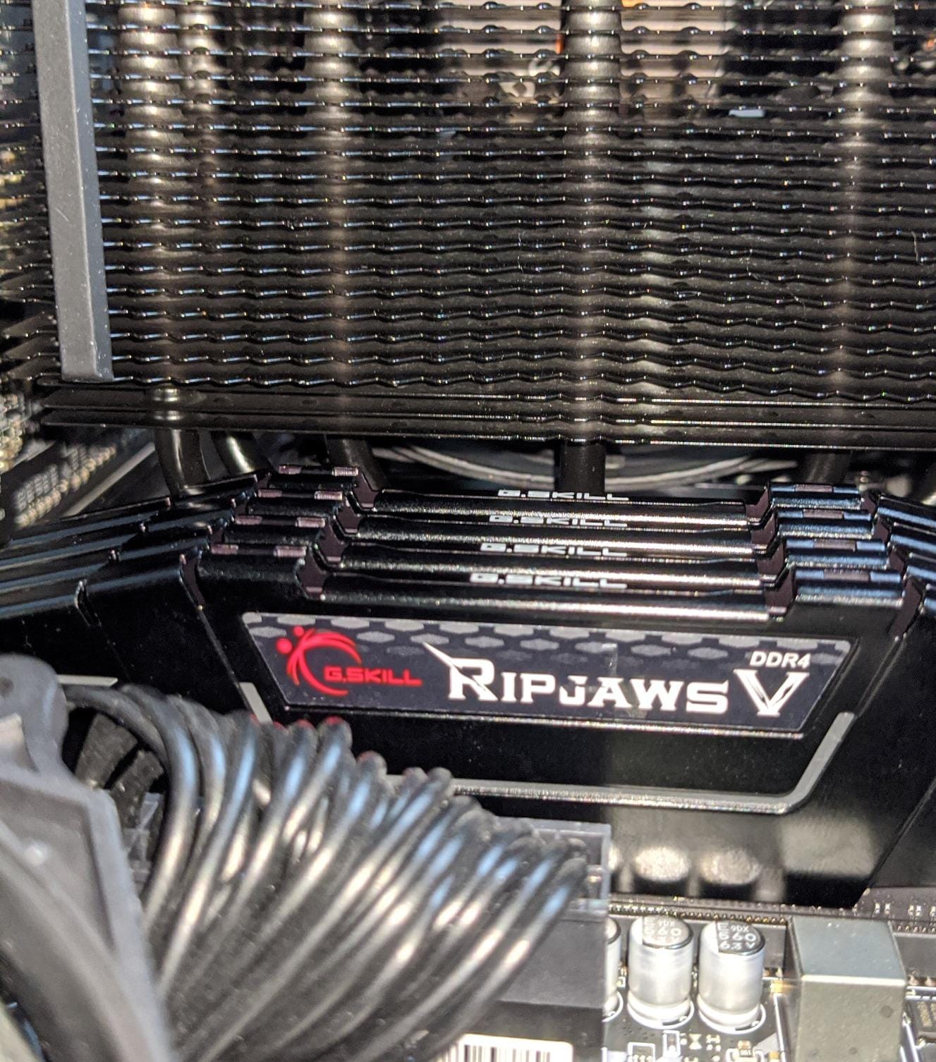 G.SKILL RipjawsV Series DDR4 RAM (XMP) 64GB (4x16GB) 3200MT/s CL16-18-18-38 1.35V Intel AMD Desktop Computer Memory U-DIMM - Black (F4-3200C16Q-64GVK) customer photo 1