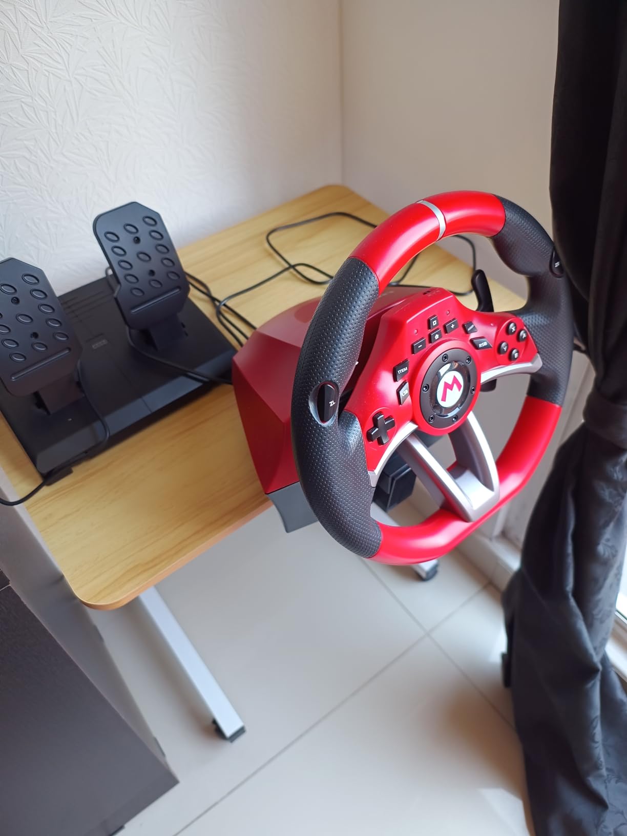 Nintendo Switch Mario Kart Racing Wheel Pro Deluxe By HORI, USB - Officially Licensed By Nintendo customer photo 1