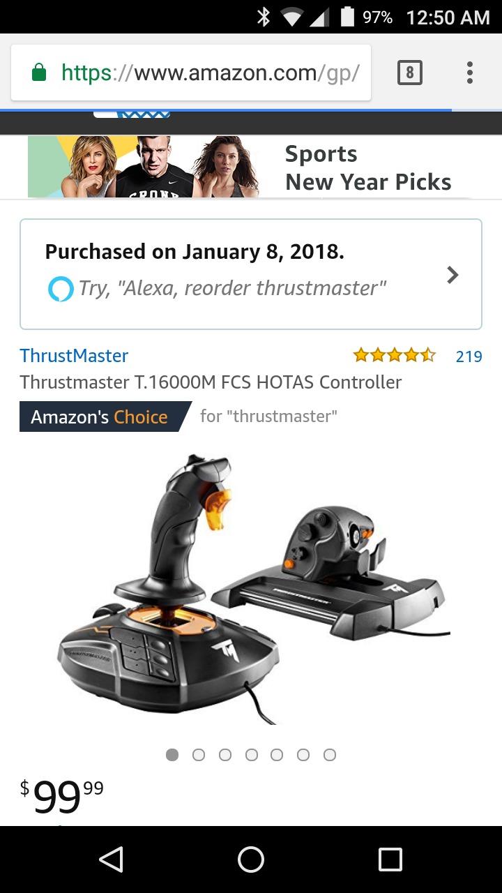Thrustmaster T16000M FCS HOTAS (Compatible with PC) customer photo 2