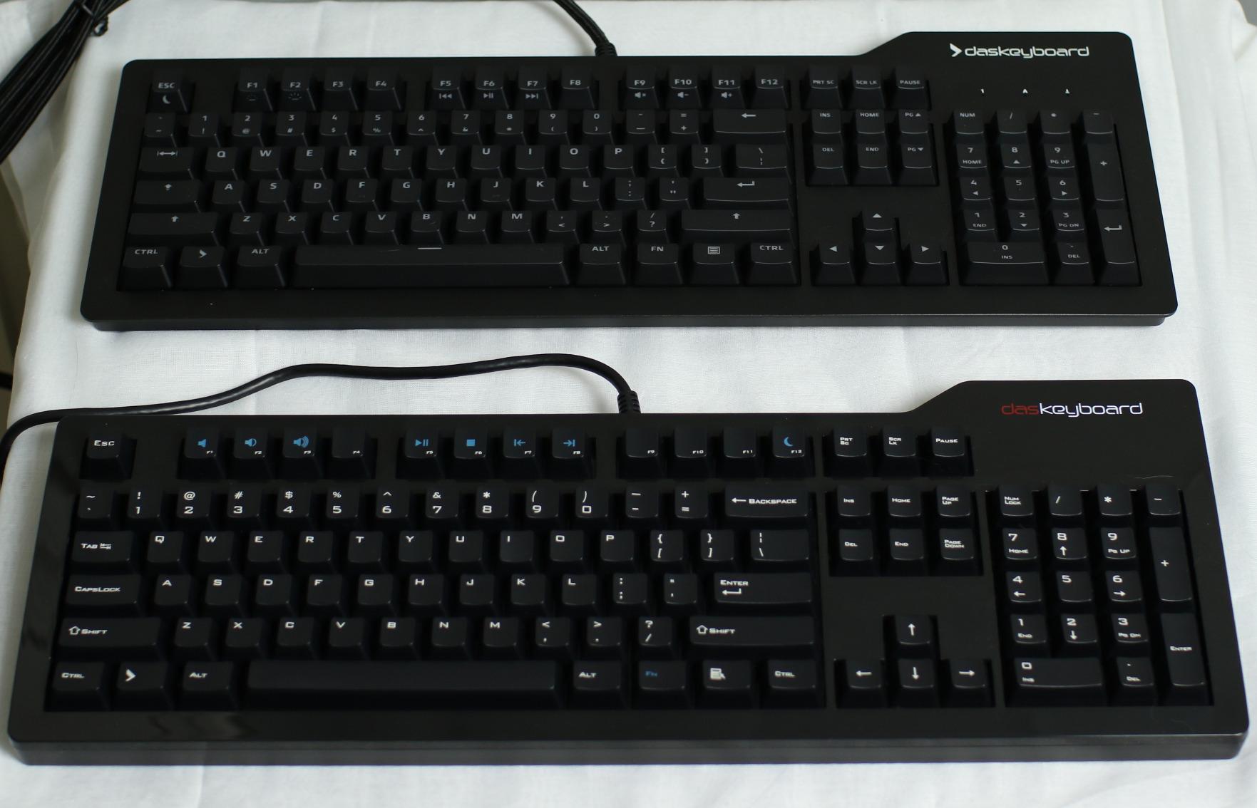 Das Keyboard Prime 13 Backlit Wired Mechanical Keyboard, Cherry MX Brown Mechanical Switches, Clean White LED Backlit Keys, USB Pass-Through, Aluminum Top Panel (104 Keys, Black) customer photo 2