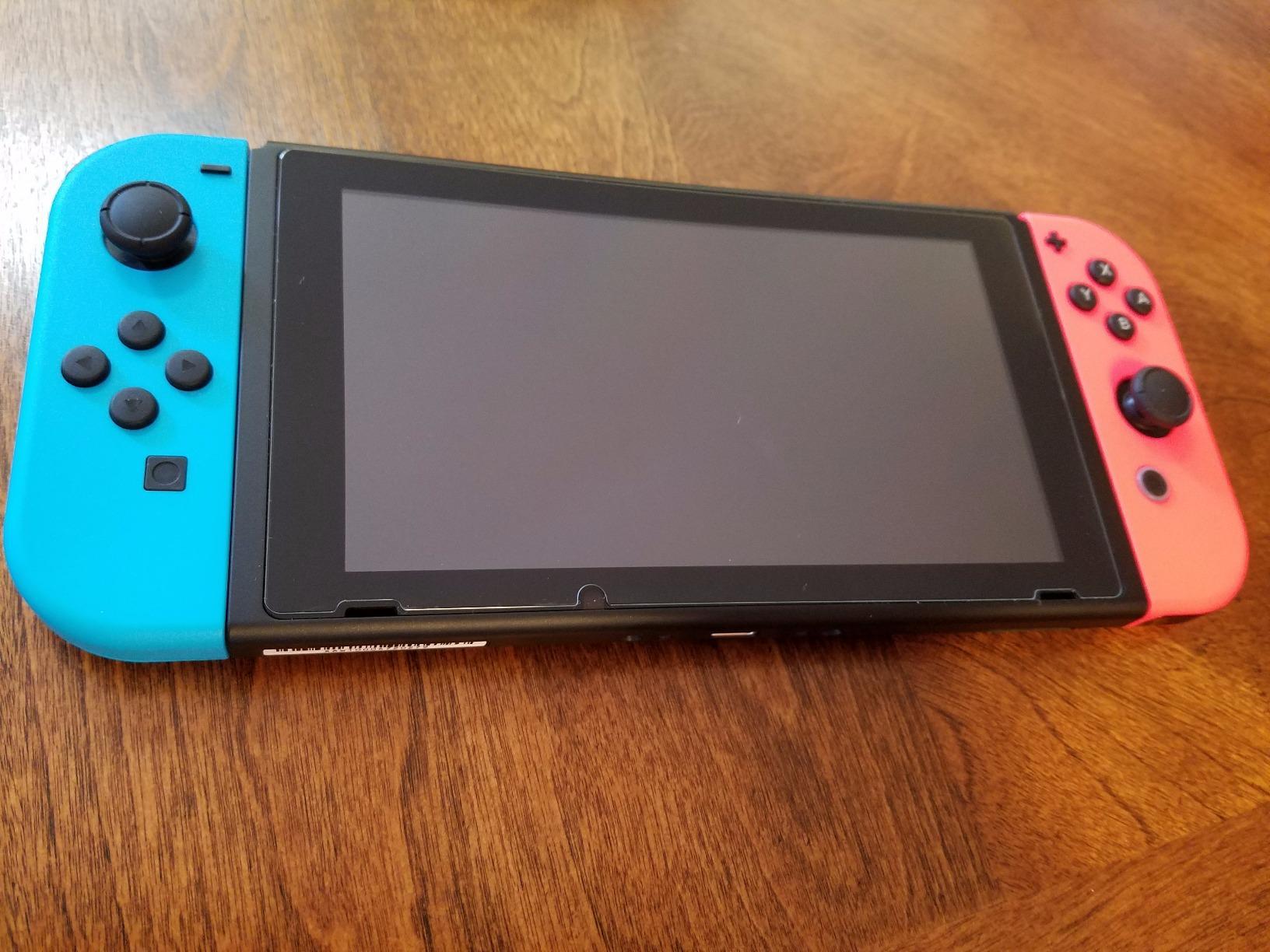 amFilm Tempered Glass Screen Protector for Nintendo Switch 2017 (2-Pack) customer photo 1