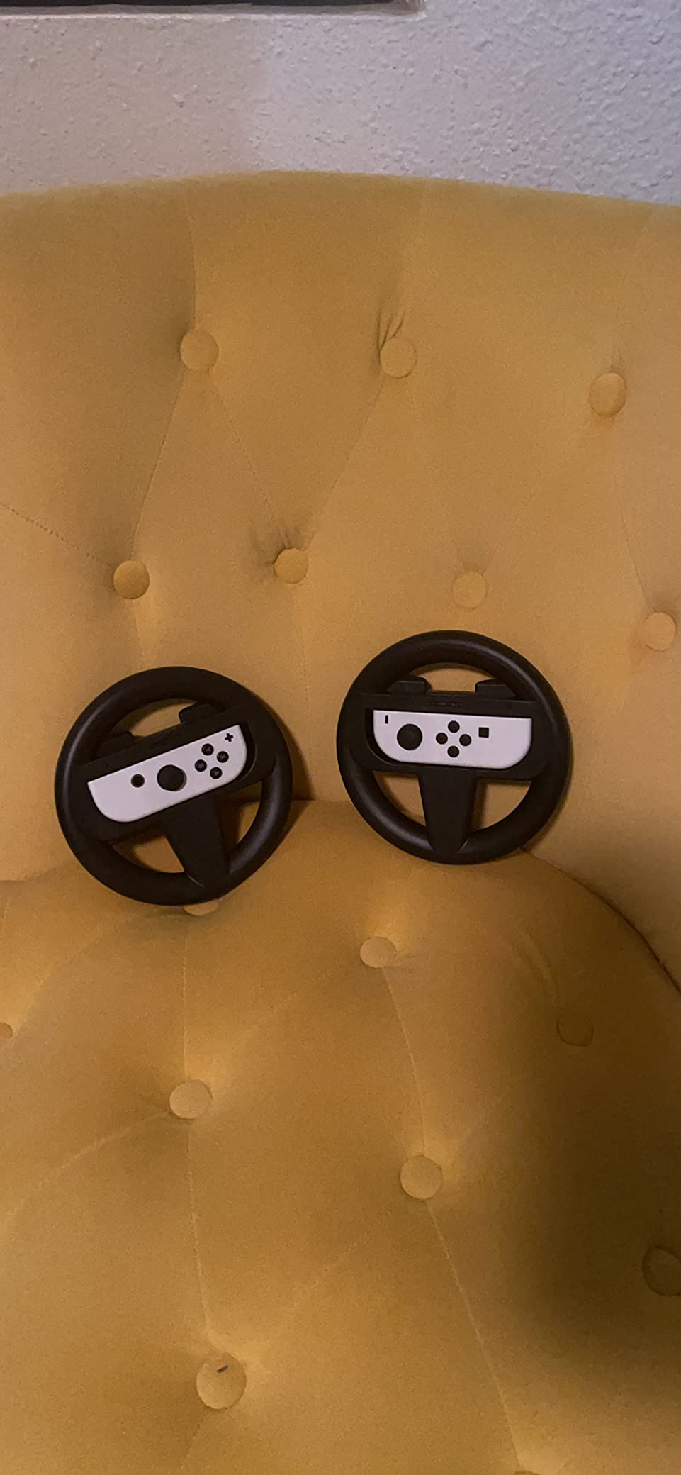 Orzly Steering Wheels for Nintendo Switch & OLED Console JoyCons, Racing Wheels for Mario Kart 8 Deluxe [Mariokart Switch Steering Wheel Joycon Controller Attachment Accessories]-TWIN PACK [2X Black] customer photo 1