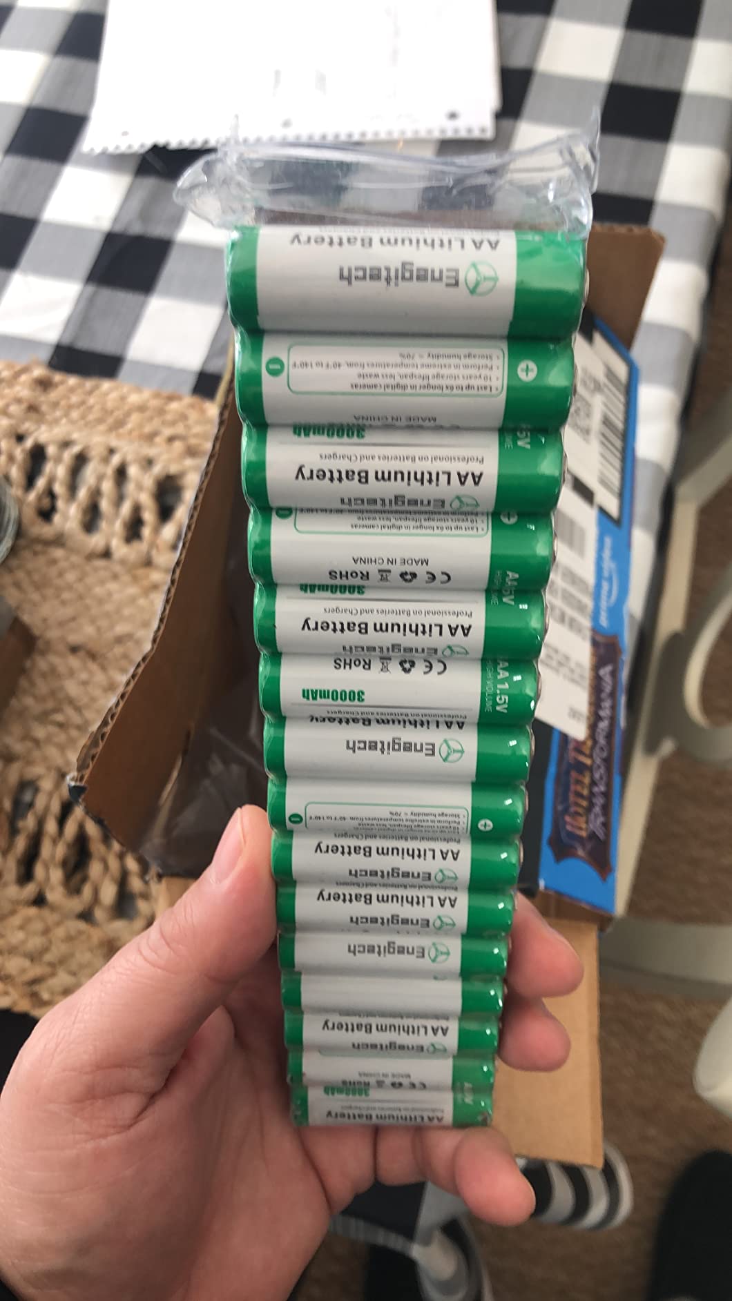 Enegitech AA Lithium Battery, 3000mAh 1.5V Double A Lithium Battery for Blink Camera, Doorbell, Smart Lock Deadbolt, Security Aralm System Non-Rechargeable 16 Pack customer photo 2