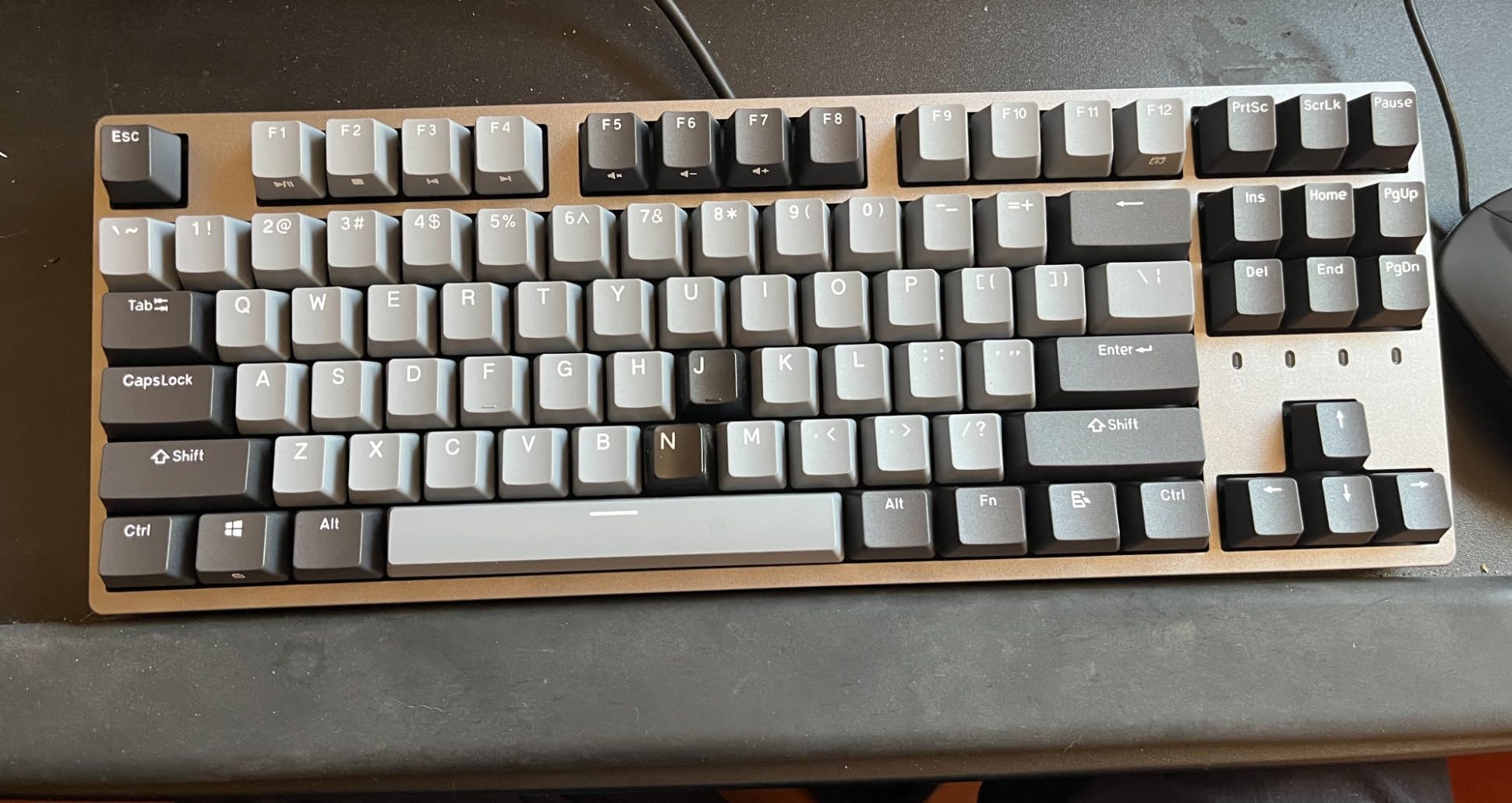 DURGOD Taurus K320 TKL Mechanical Keyboard, 87 Keys Tenkeyless, USB C Wired, Doubleshot PBT Keycaps, Programmable, NKRO, Cherry MX Red, Space Grey customer photo 1