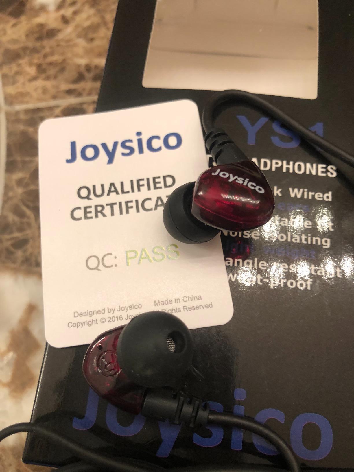 Joysico Wired Over Ear Earbuds Headphones for Kids Women Small Ears Blue | Microphone, Control, Ear Buds Case, Earhook in-Ear Earphones for Sport Running Exercise Jogging customer photo 1