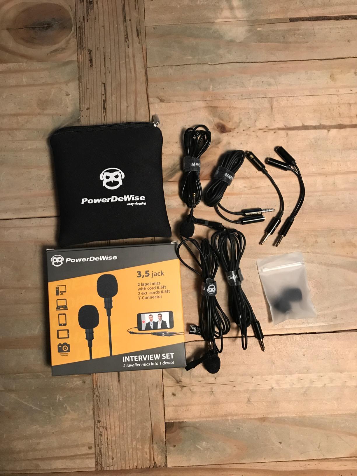 PowerDeWise Dual Lavalier Microphone Set for iPhone, Android & Camera - Professional Clip-On Lapel Microphones for Interviews, Podcasting, YouTube, Video Recording, Vlogging & Online Teaching customer photo 1