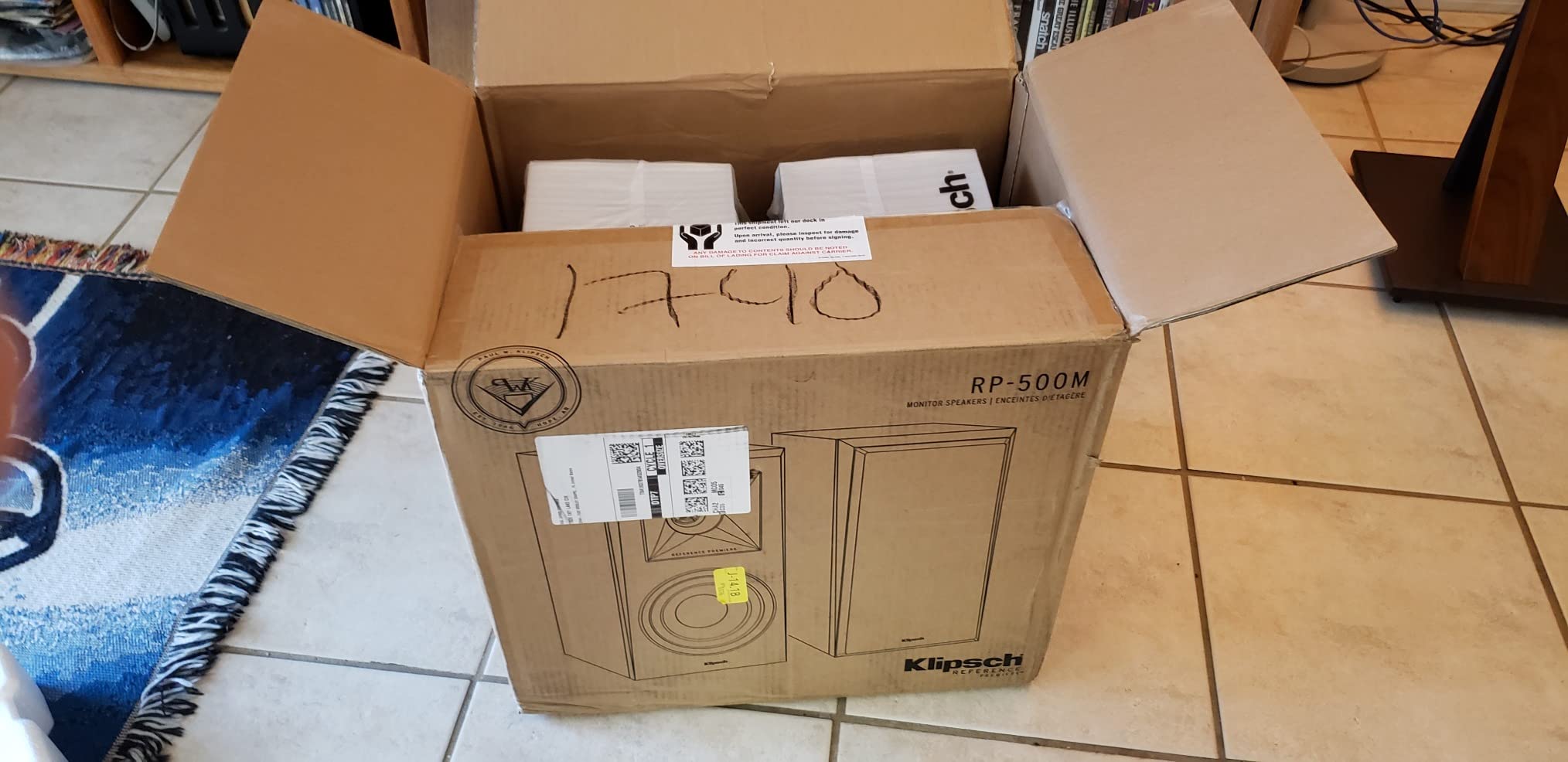 Klipsch RP-500M Reference Premiere Bookshelf Speakers - Pair (Ebony) customer photo 2