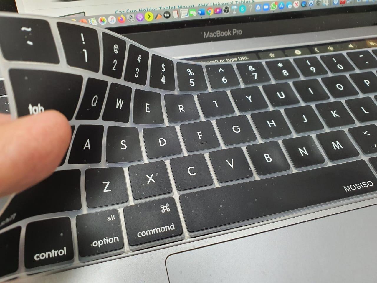 MOSISO Keyboard Cover, Silicone Skin Protector | Compatible with MacBook Pro with Touch Bar 13 and 15 inch 2019 2018 2017 2016 A2159 A1989 A1990 A1706 A1707 customer photo 1