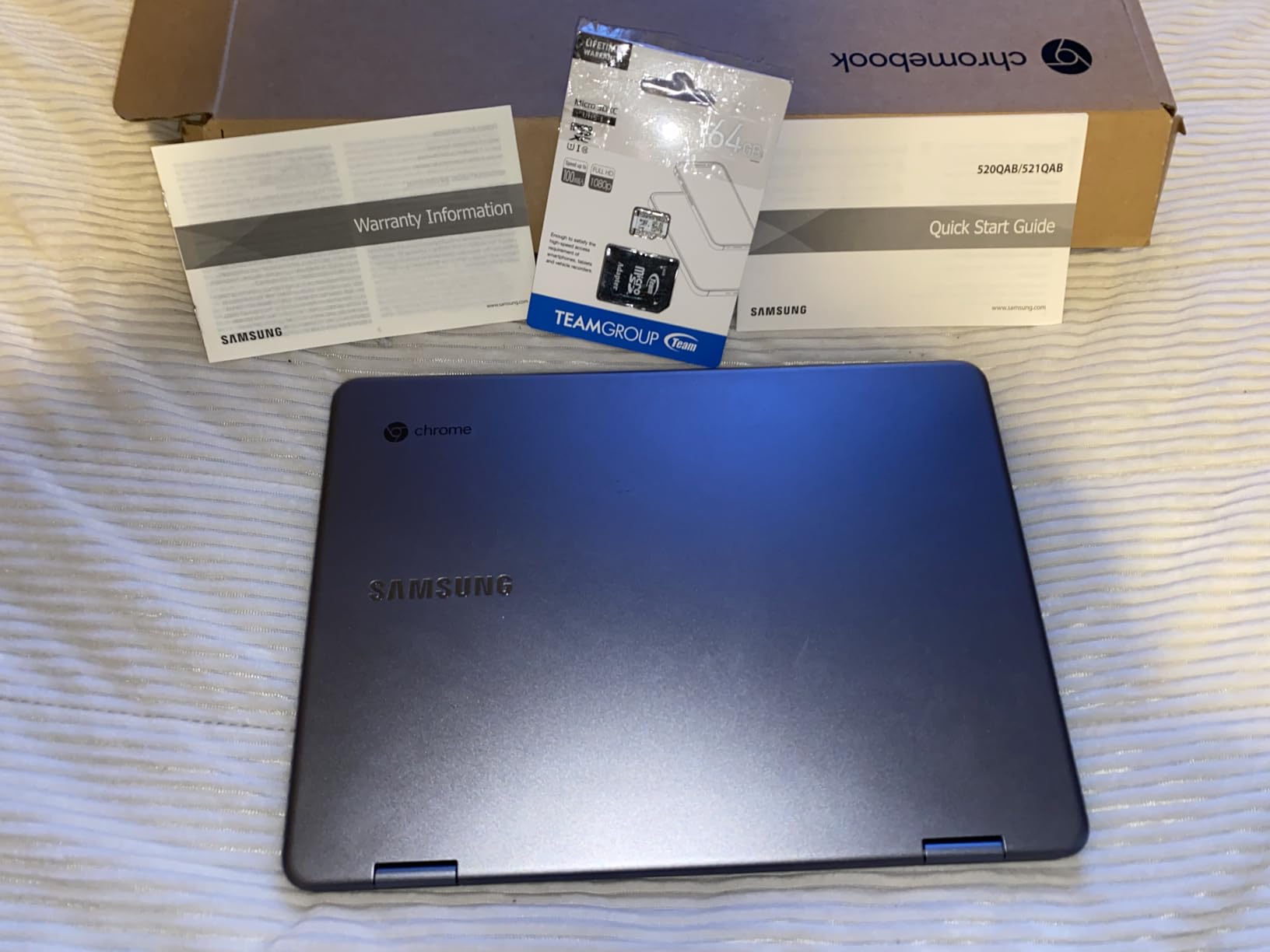 Samsung Chromebook Plus V2 2-in-1 Laptop- 4GB RAM, 64GB eMMC, 13MP Camera, Chrome OS, 12.2