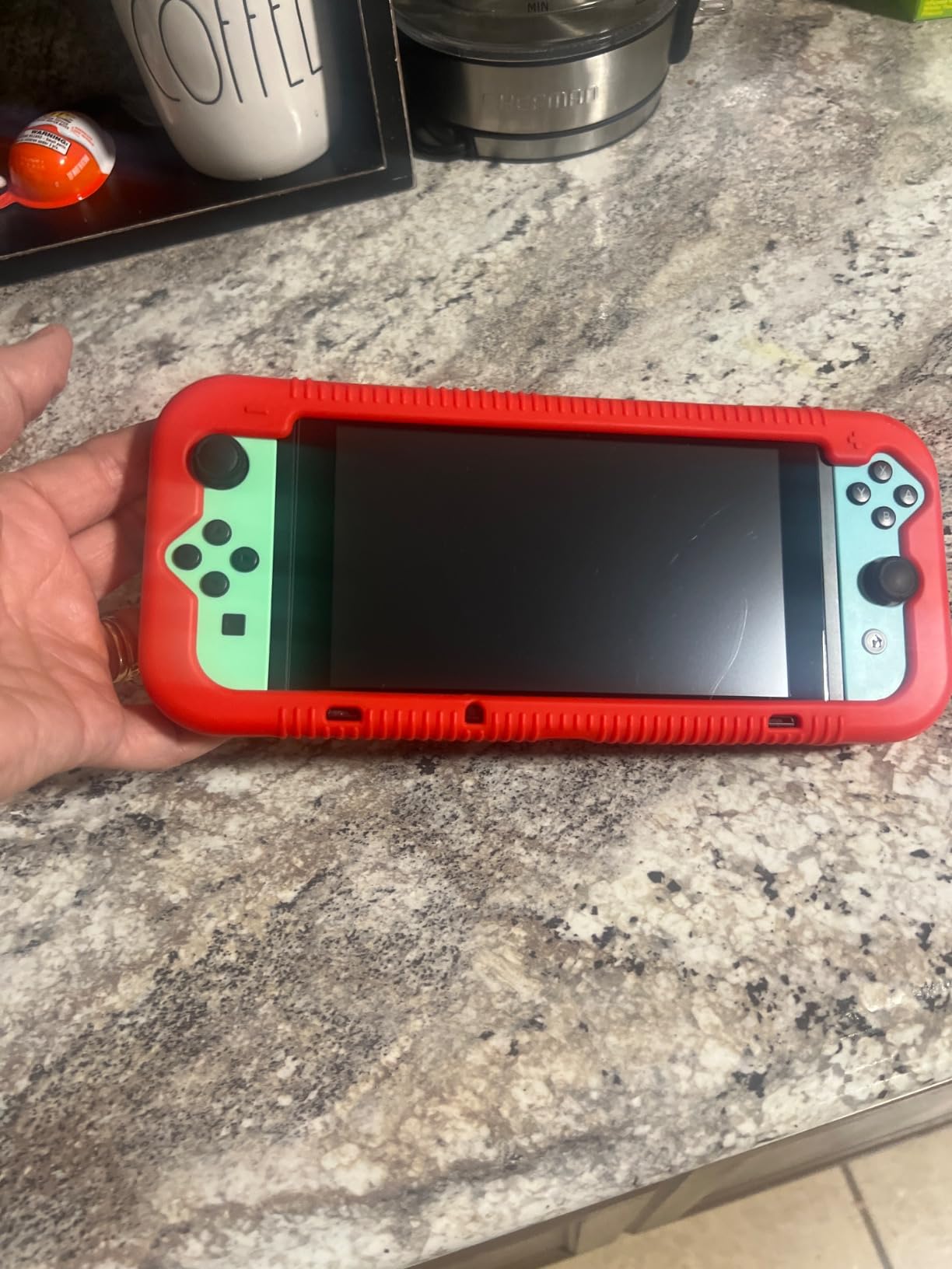 FINTIE Soft Silicone Protective Case Compatible with Nintendo Switch 2017 customer photo 1