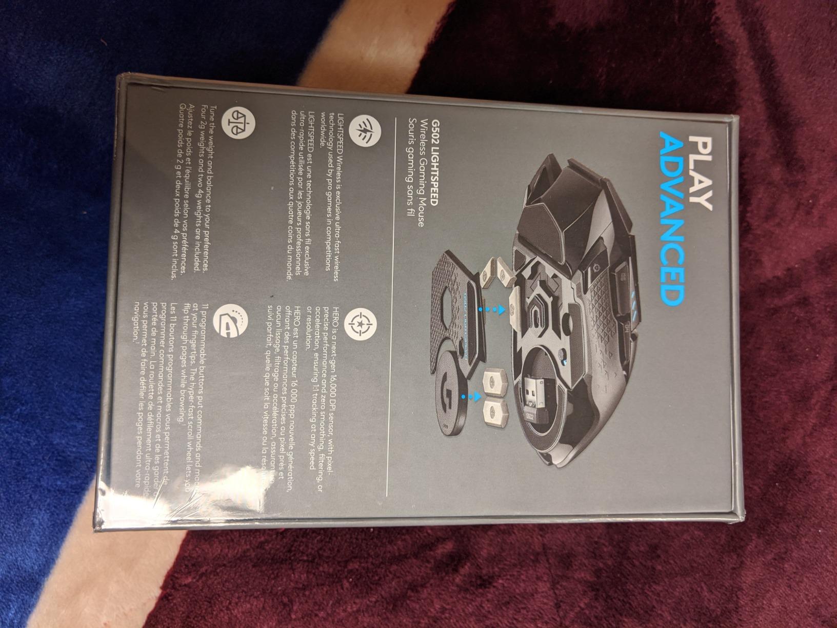 Logitech G502 Lightspeed Wireless Gaming Mouse - Black | RGB, Adjustable Weights, 11 Programmable Buttons, POWERPLAY Compatible, On-Board Memory, for PC/Mac customer photo 2