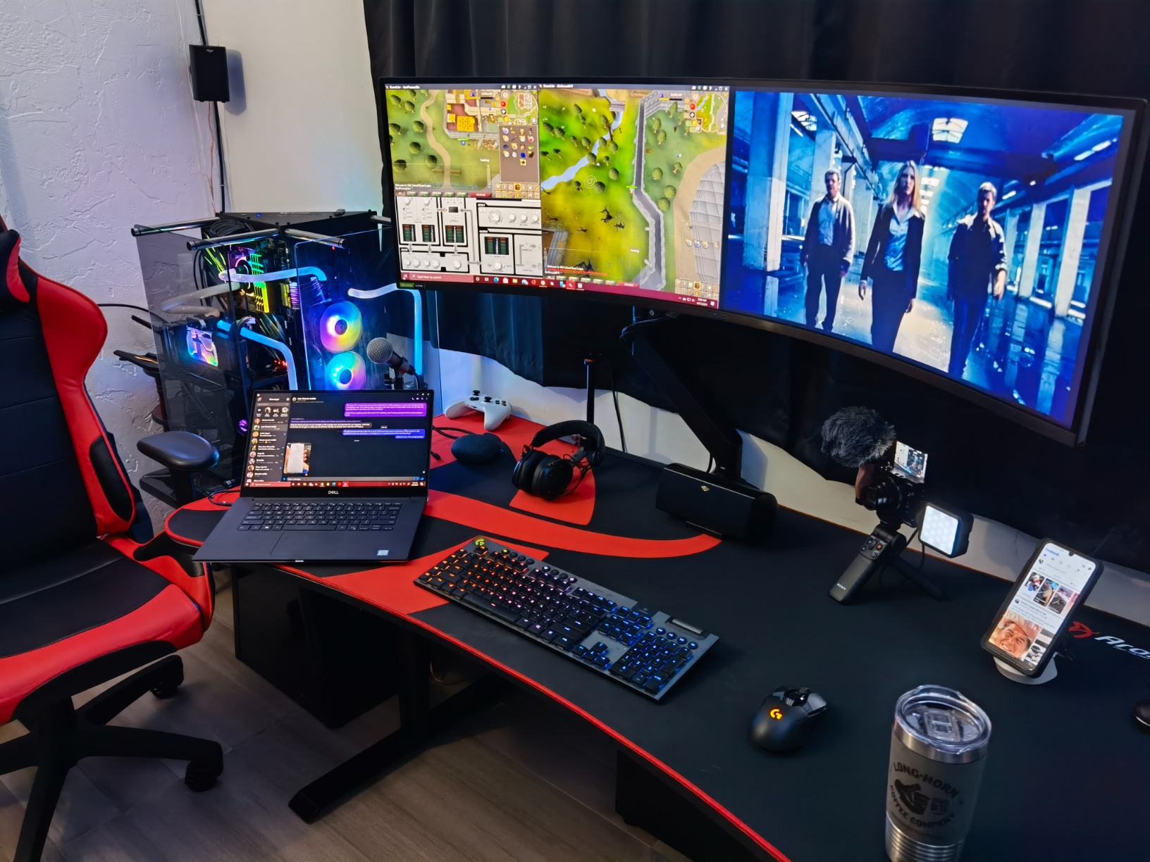 VIVO Premium Aluminum Monitor Arm for Ultrawide Screens up to 49 inches and 33 lbs, Heavy Duty Single Desk Mount, Pneumatic Height, Max VESA 100x100, Black, STAND-V101G1 customer photo 1