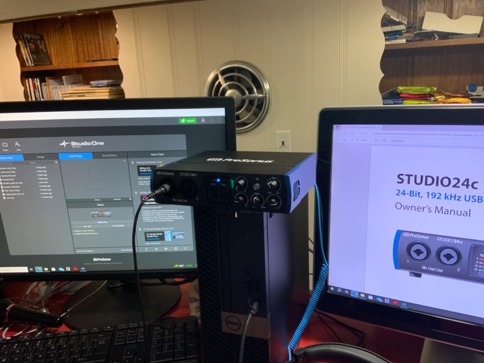 PreSonus Studio 24c 2x2, 192 kHz, USB Audio Interface with Studio One DAW Recording Software | USB Audio Interface with Studio One DAW Recording Software customer photo 2
