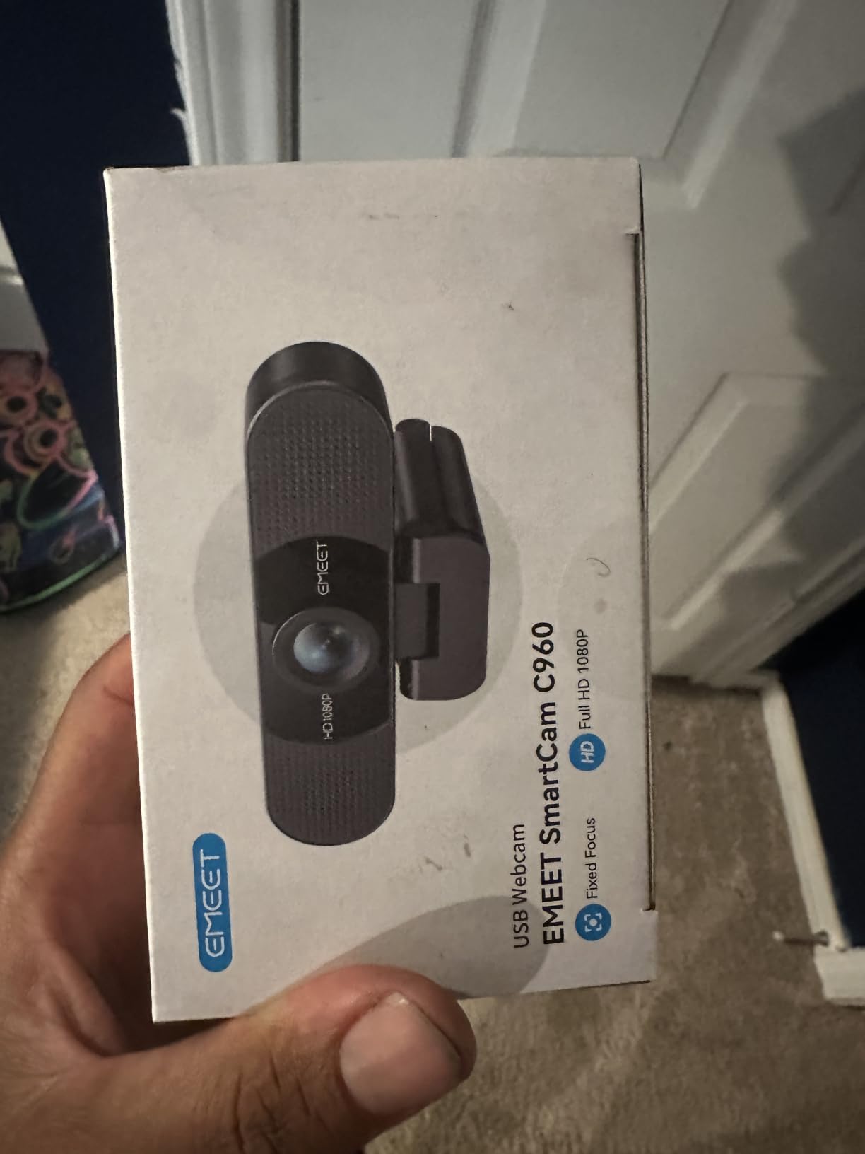EMEET 1080P Webcam with Microphone, C960 Web Camera 2 Mics Streaming Webcam, 90 Degree FOV customer photo 2