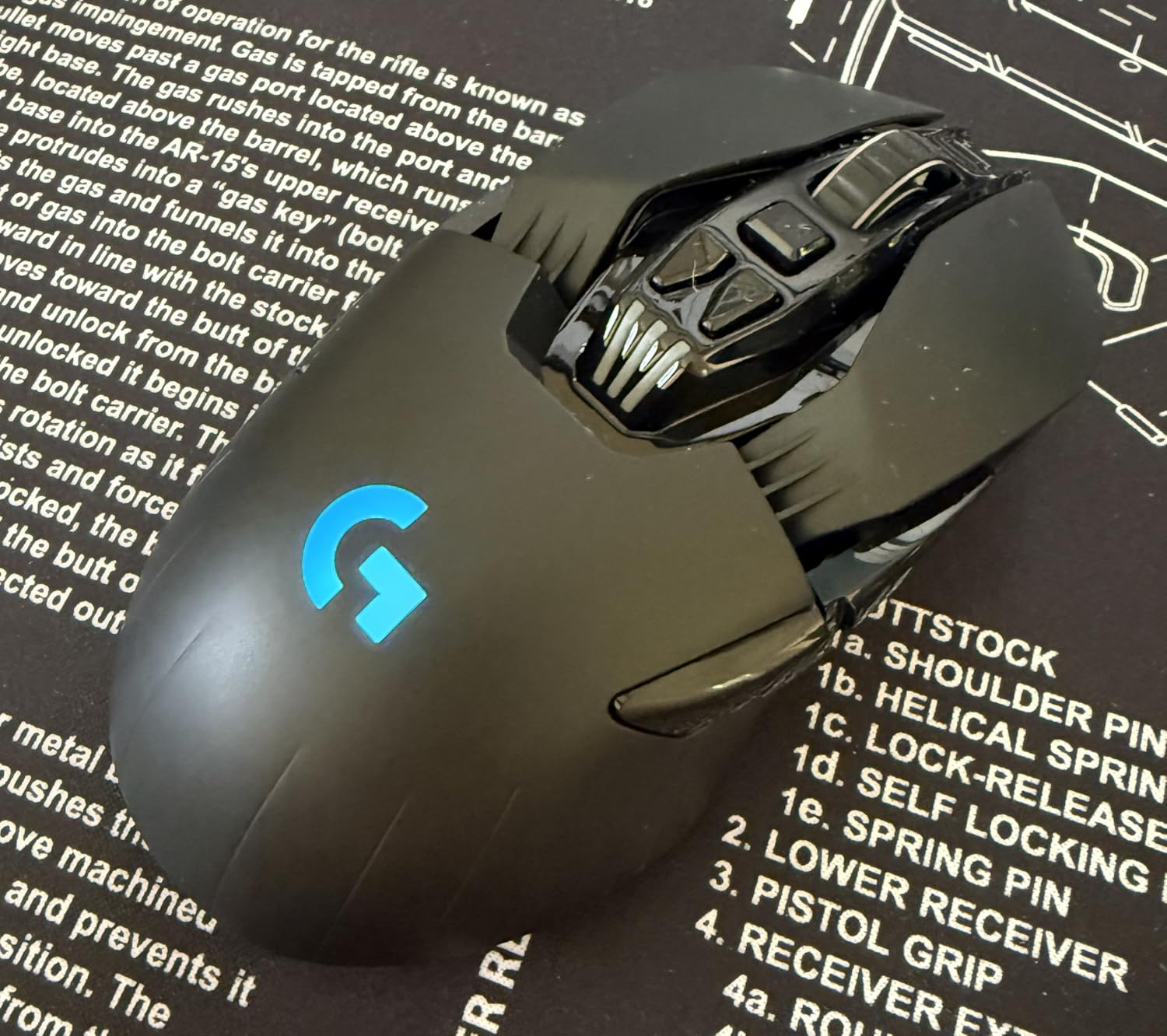 Logitech G903 Lightspeed Wireless Gaming Mouse - 140+ Hour Rechargeable Battery, LIGHTSYNC RGB, PowerPlay Compatible, Ambidextrous Design, HERO Sensor customer photo 2