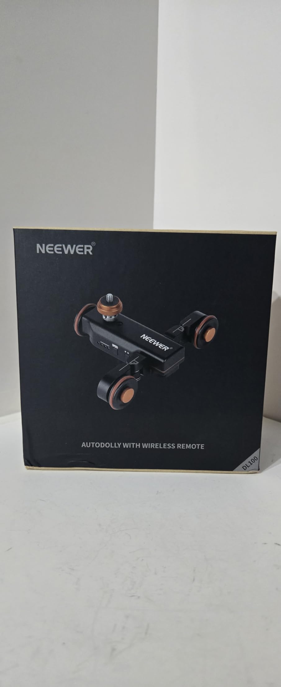 NEEWER 3 Wheels Wireless Video Camera Dolly, 3 Speed Motorized Slider | Electric Track Rail Dolly Car, Remote Control, Compatible with DSLR Camera Camcorder GoPro iPhone and Android Smartphone customer photo 2