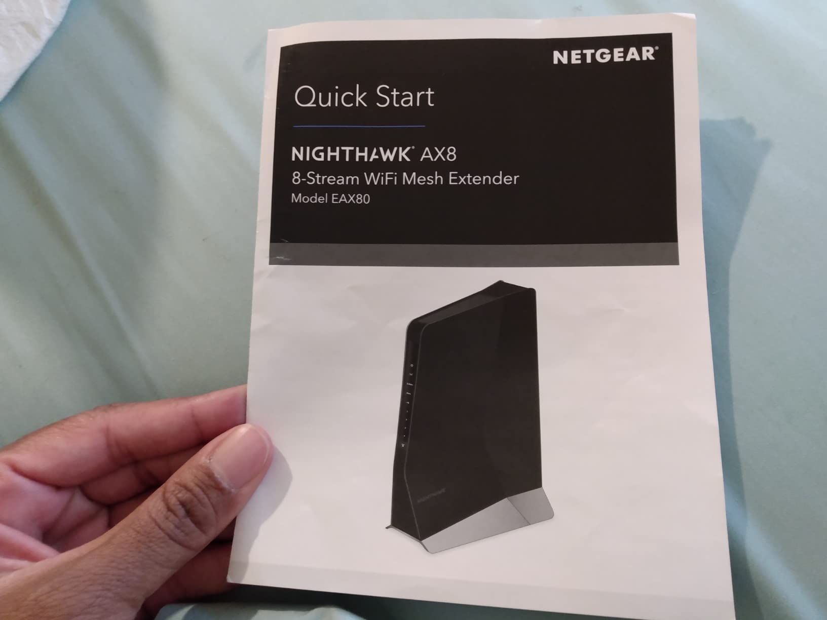 NETGEAR Nighthawk WiFi 6 Mesh Range Extender EAX80 - Add up to 2,500 sq. ft. and 30+ Devices with AX6000 Dual-Band Wireless Signal Booster & Repeater (up to 6Gbps Speed), Plus Smart Roaming customer photo 1
